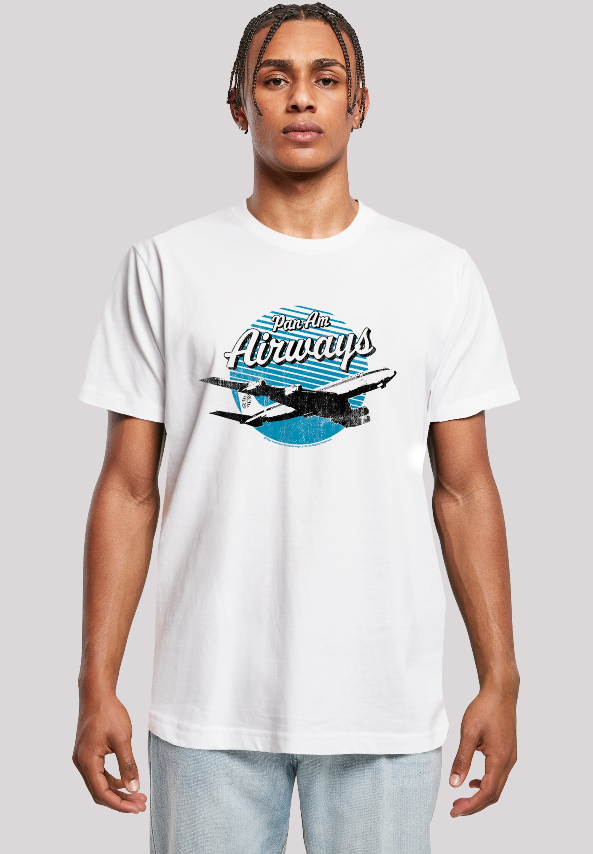 F4NT4STIC T-Shirt "Pan Am Airways Retro Plane Take Off" Premium Qualität günstig online kaufen