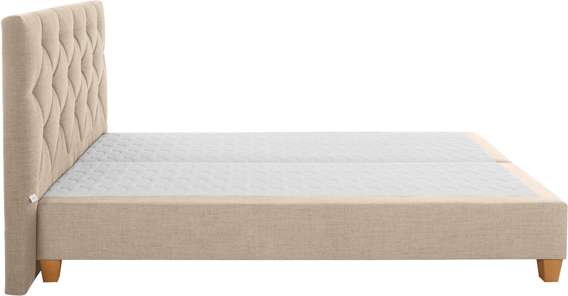 Home affaire Boxspringbett »Harmones«, in 3 Breiten, Härtegrad auch im Mix mit je 1 Matratze in H2 und H3