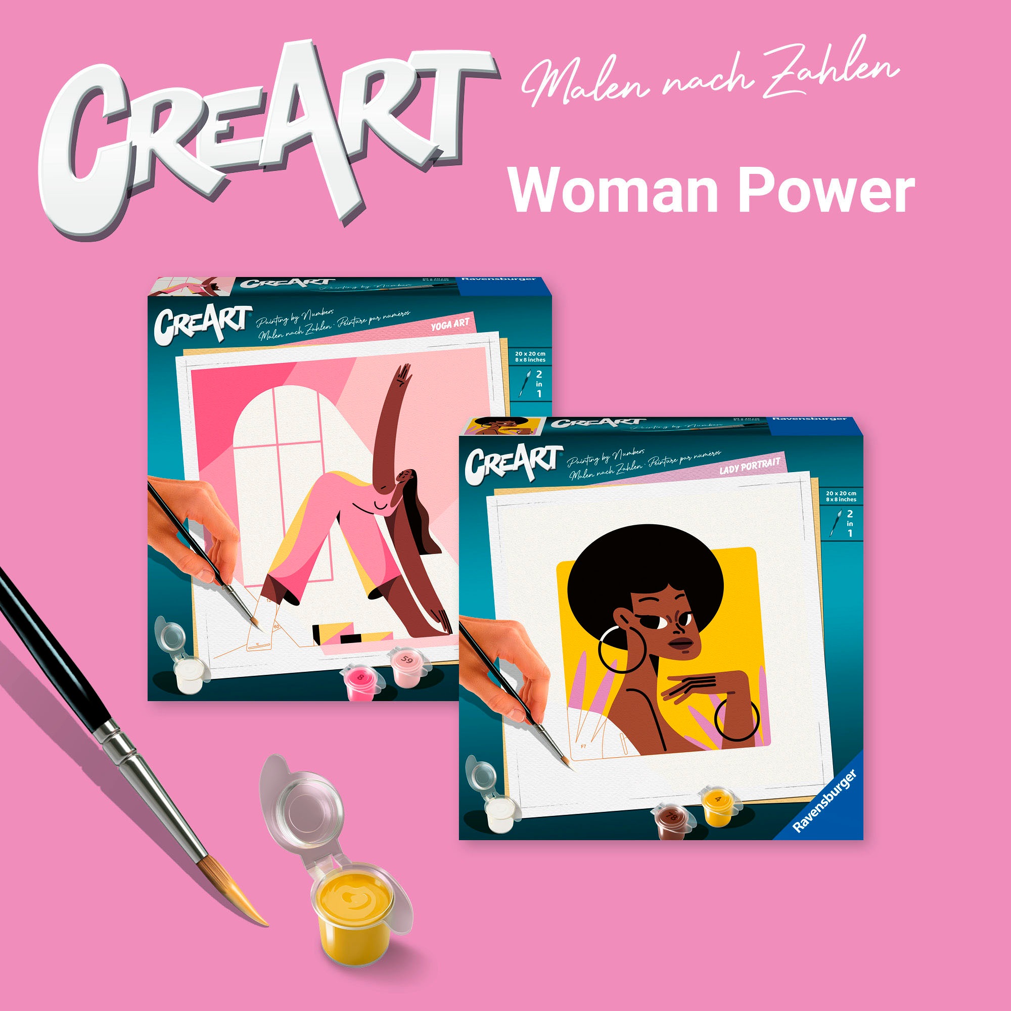 Ravensburger Malen nach Zahlen »CreArt, Yoga Kunst«, Made in Europe