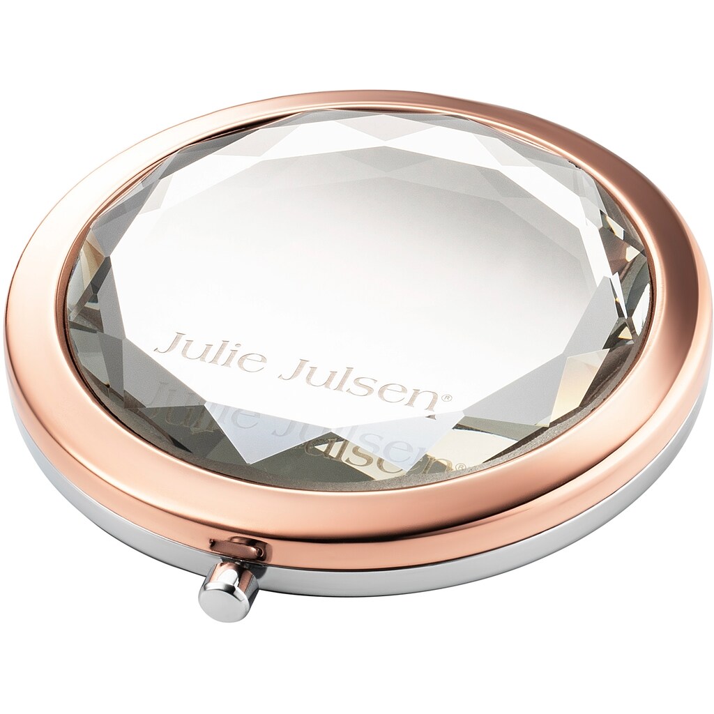 Julie Julsen Quarzuhr »Beauty Rosé Silver, JJW1176RGSME-SET«, (Set, 2 tlg., Geschenkset - Uhr mit Spiegel), ideal auch als Geschenk