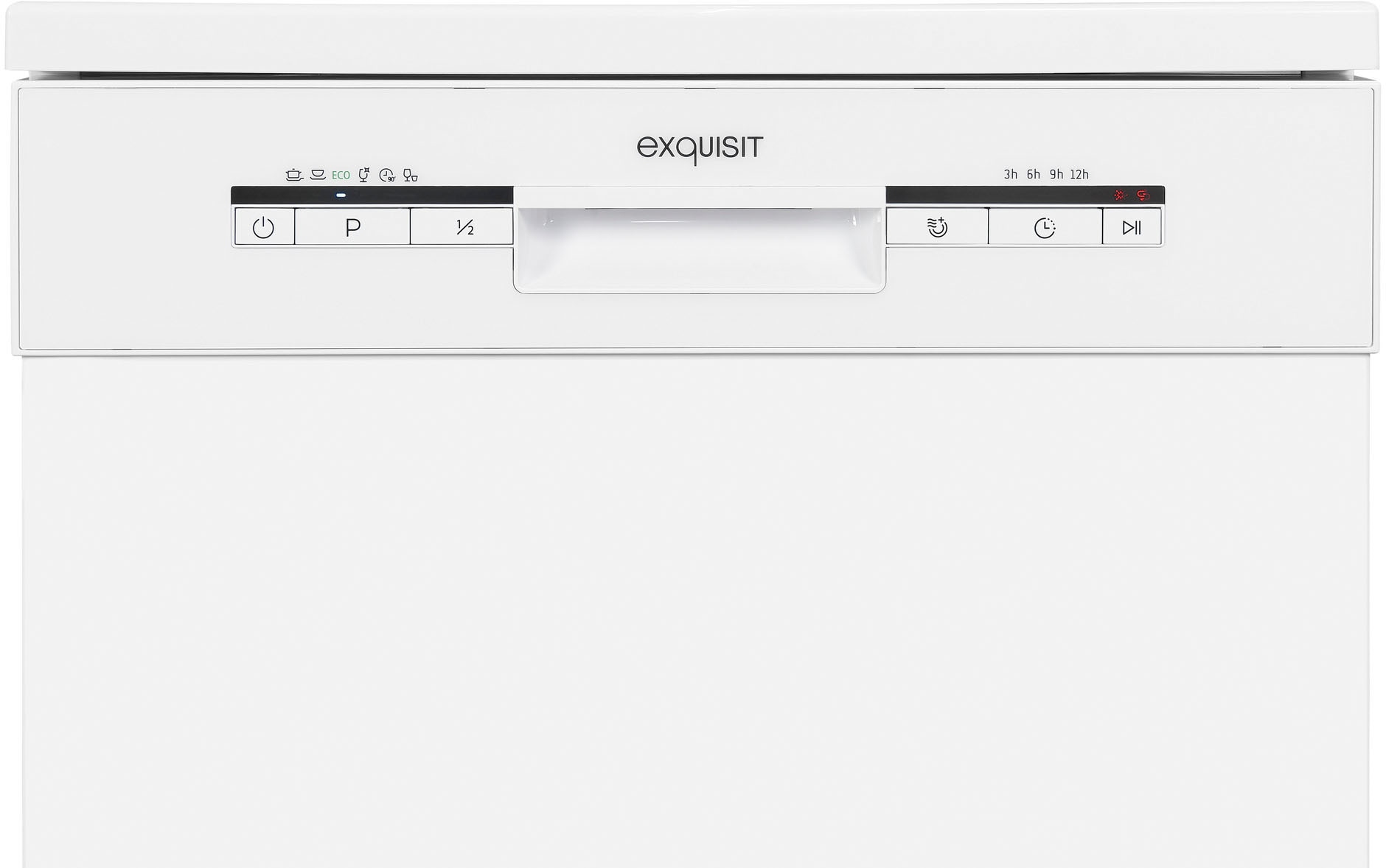 exquisit Standgeschirrspüler »GSP9112-030E weiss«, GSP9112-030E weiss, 11 l, 12 Maßgedecke