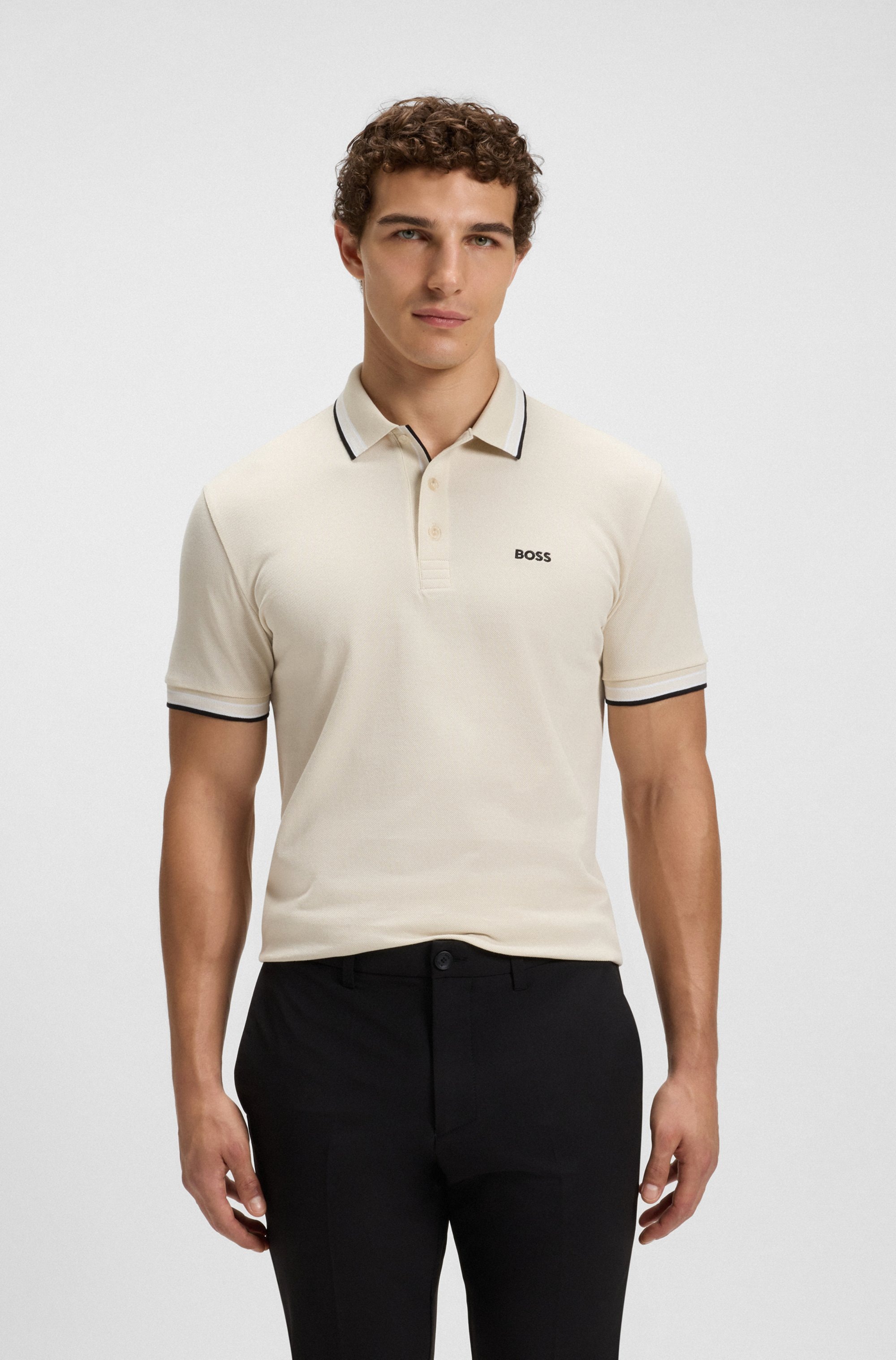 BOSS GREEN Poloshirt "Paddy", mit kontrastfarbenen Streifen am Kragen günstig online kaufen