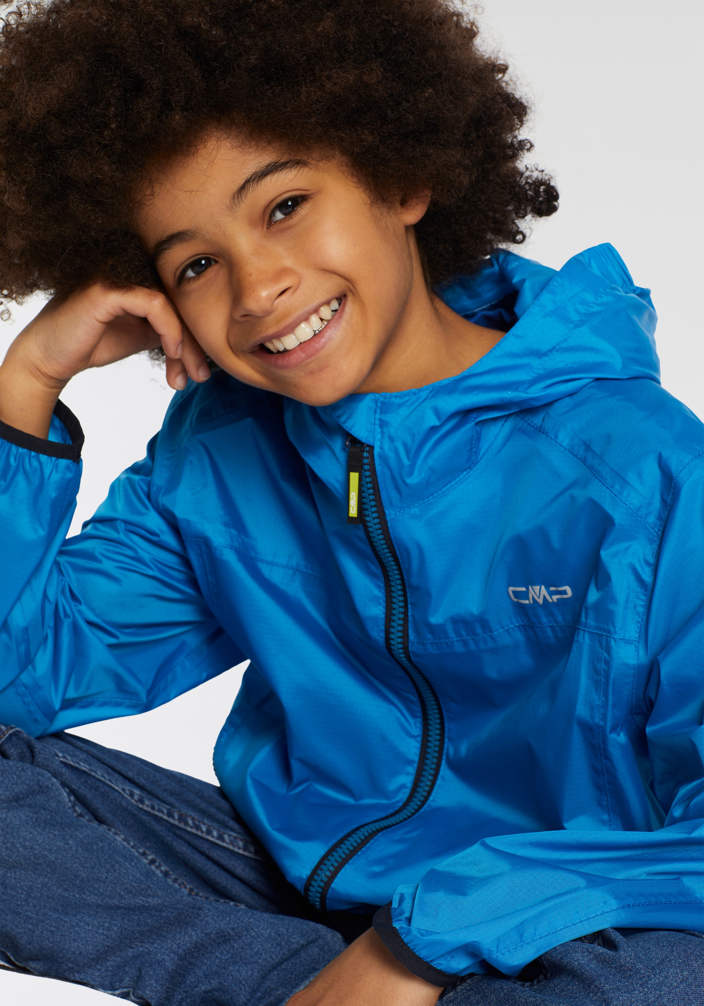 CMP Regenjacke »KID JACKET RAIN FIX HOOD«, mit Kapuze, für Kinder