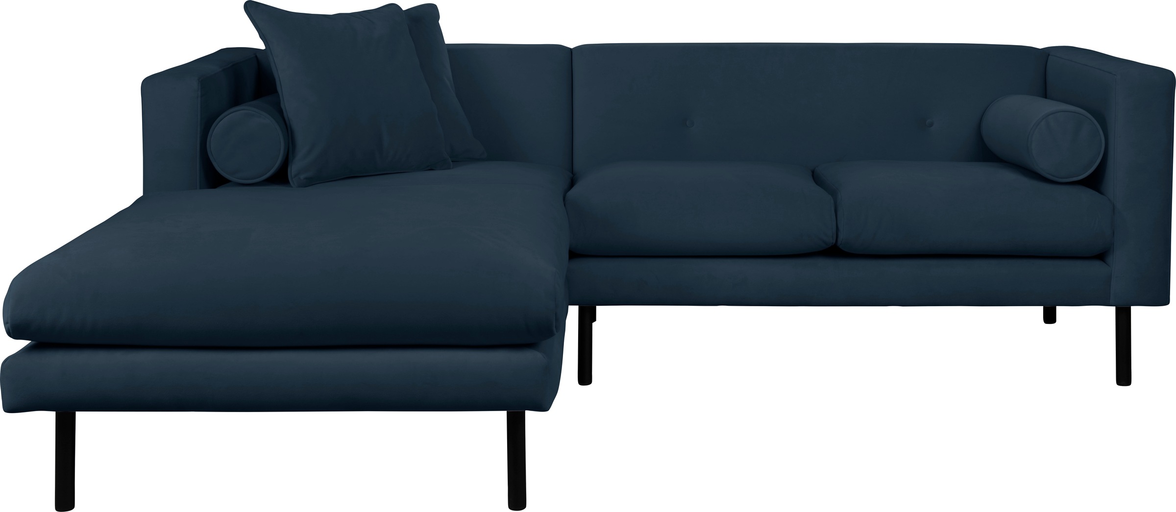 Guido Maria Kretschmer Home&Living Ecksofa »Lillibeth L-Form Designsofa, Maße B/T/H: 240/173/83 cm«, Zierkissen als Wendekissen, in Samtoptik oder Cord