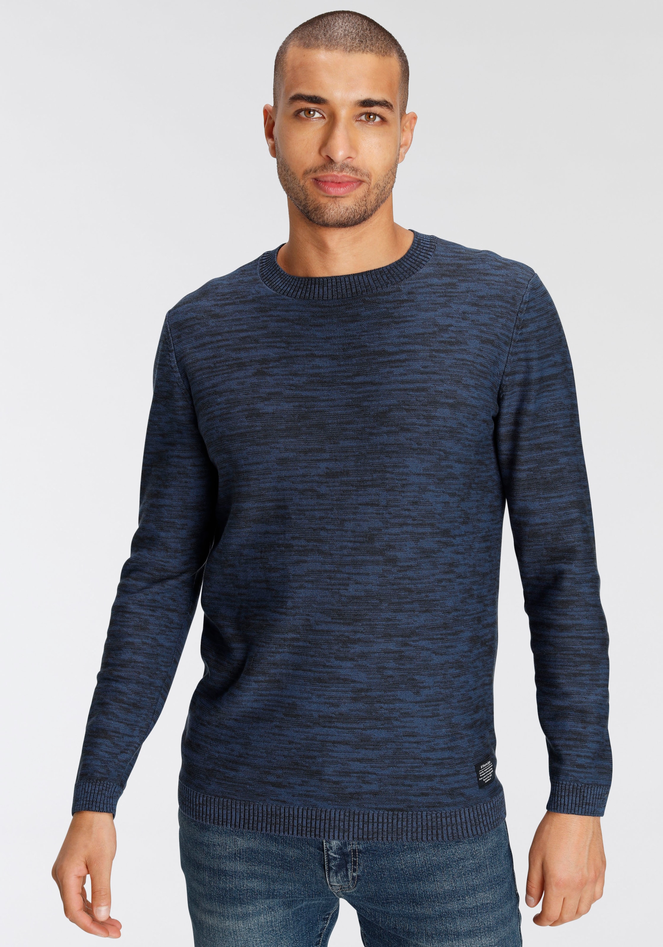 AJC Strickpullover, in melierter Optik günstig online kaufen