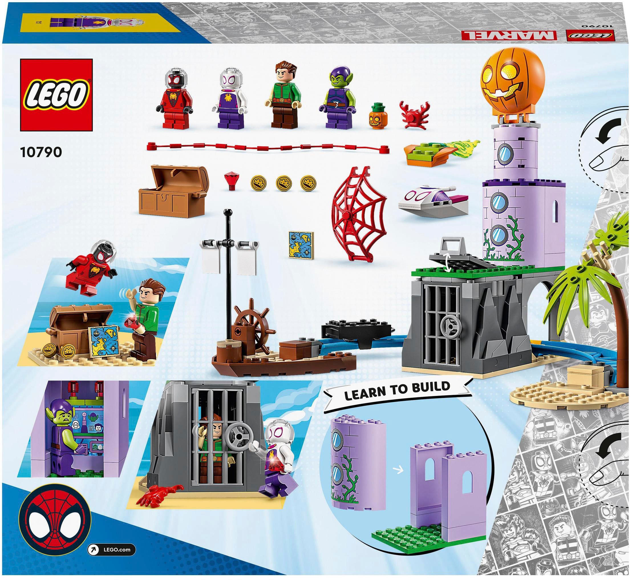 LEGO® Konstruktionsspielsteine »Spideys Team an Green Goblins Leuchtturm (10790), LEGO® Marvel«, (149 St.)