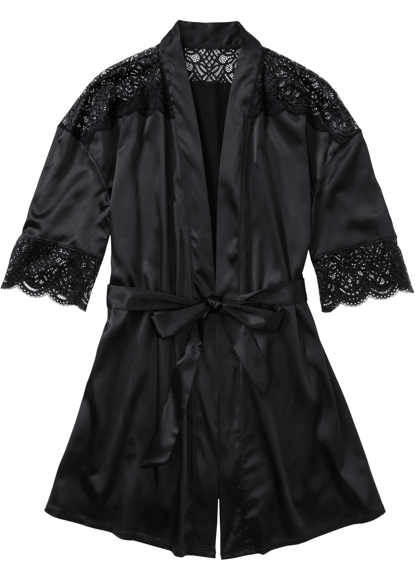 bonprix Kimono »Satin Kimono mit Glanzeffekt« Satin Kimono mit Glanzeffekt