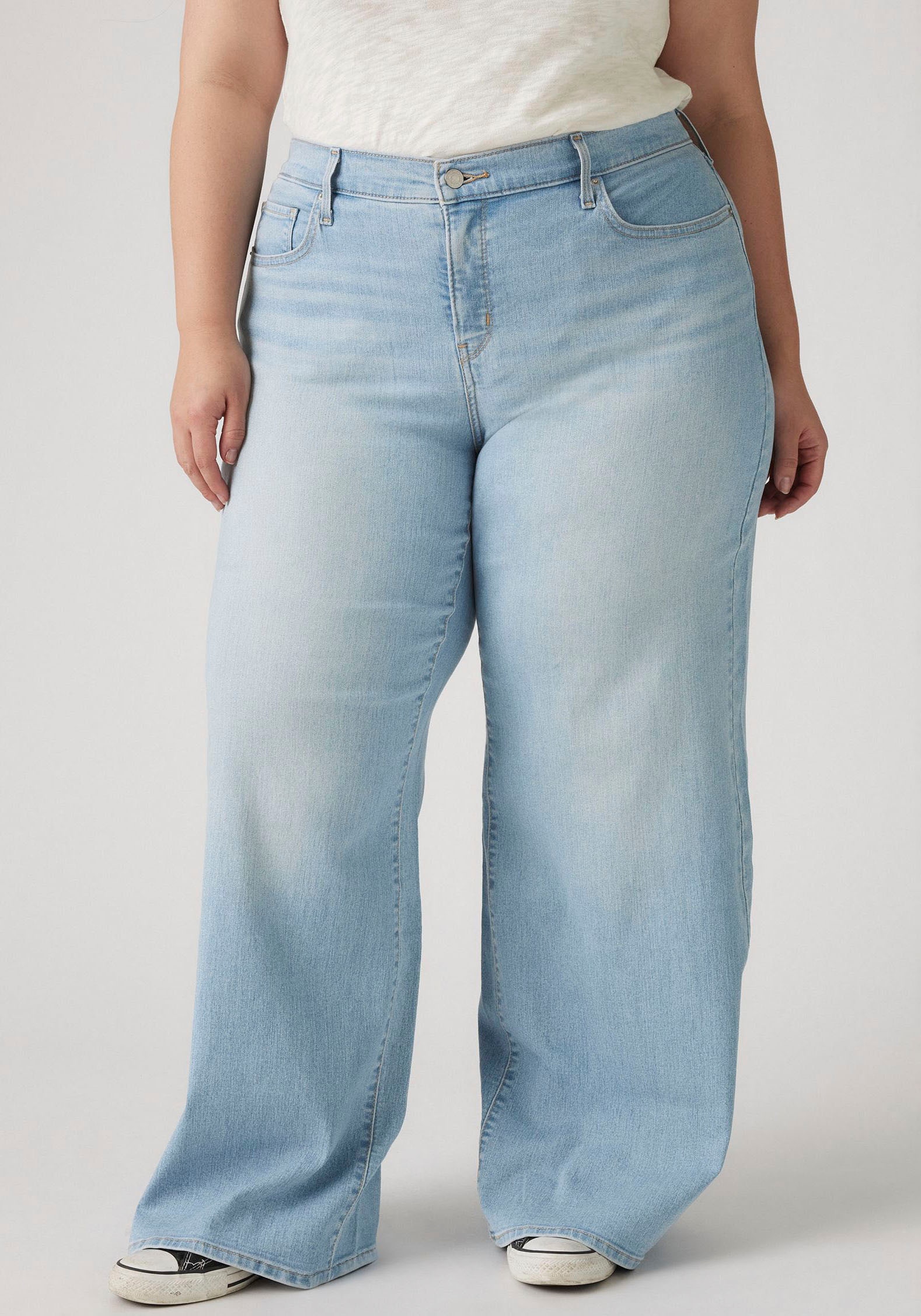 Levis Plus Weite Jeans "PL 318 SHAPING WIDE LEG" im Five-Pocket Style günstig online kaufen