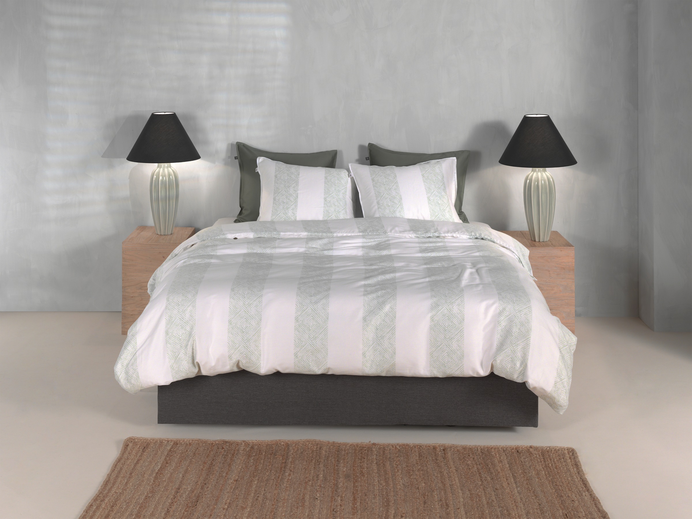 ZO HOME Bettwäsche »Zohome Bettwäsche Tratti-di-Satinado« 2 Bettwäsche aus 100% Baumwolle, hochwertige Mako-Satin, ab 135x200 cm.