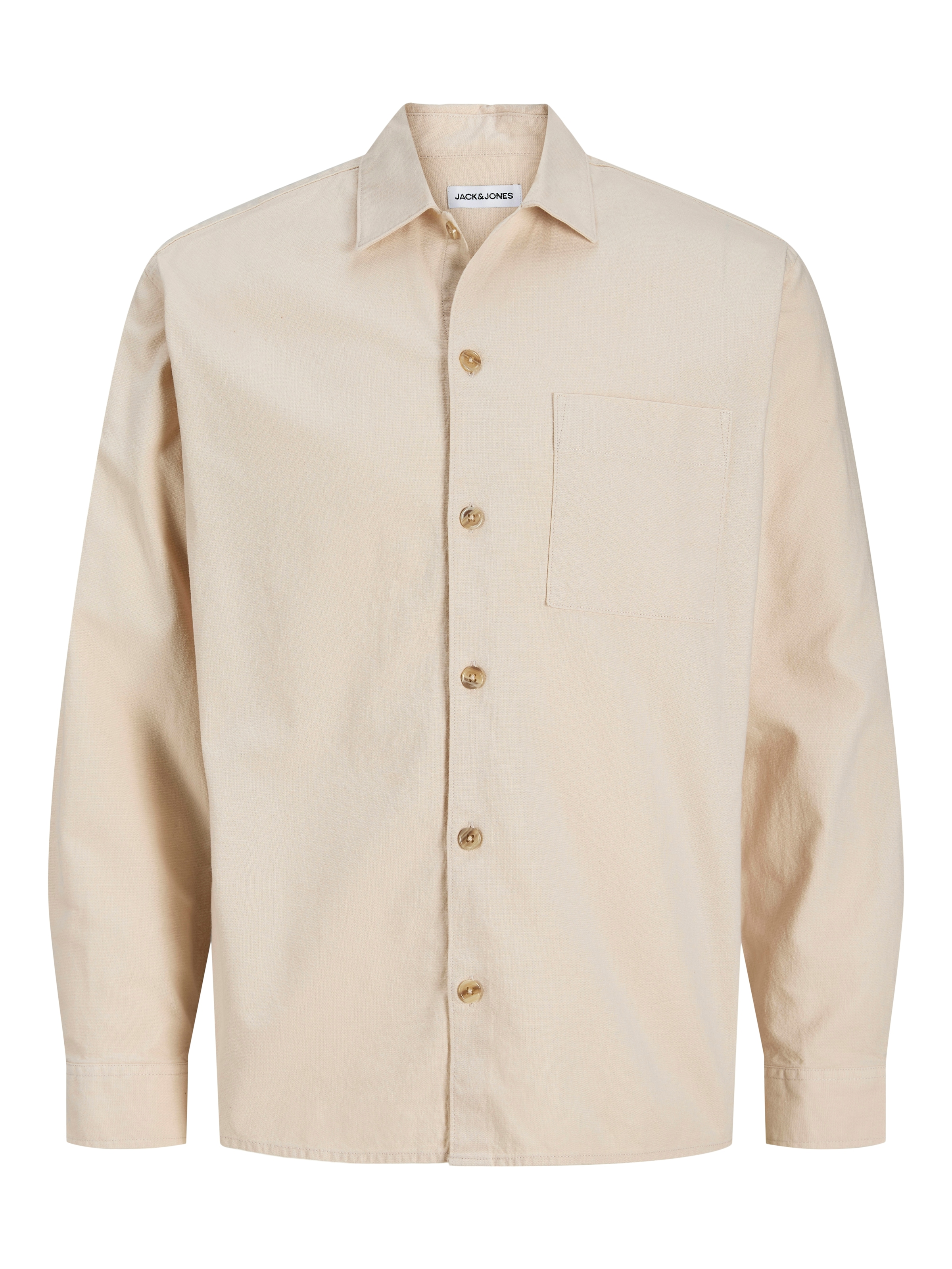 Jack & Jones Langarmhemd »JJETRISTAN OVERSHIRT LS SN« mit Knopfleiste