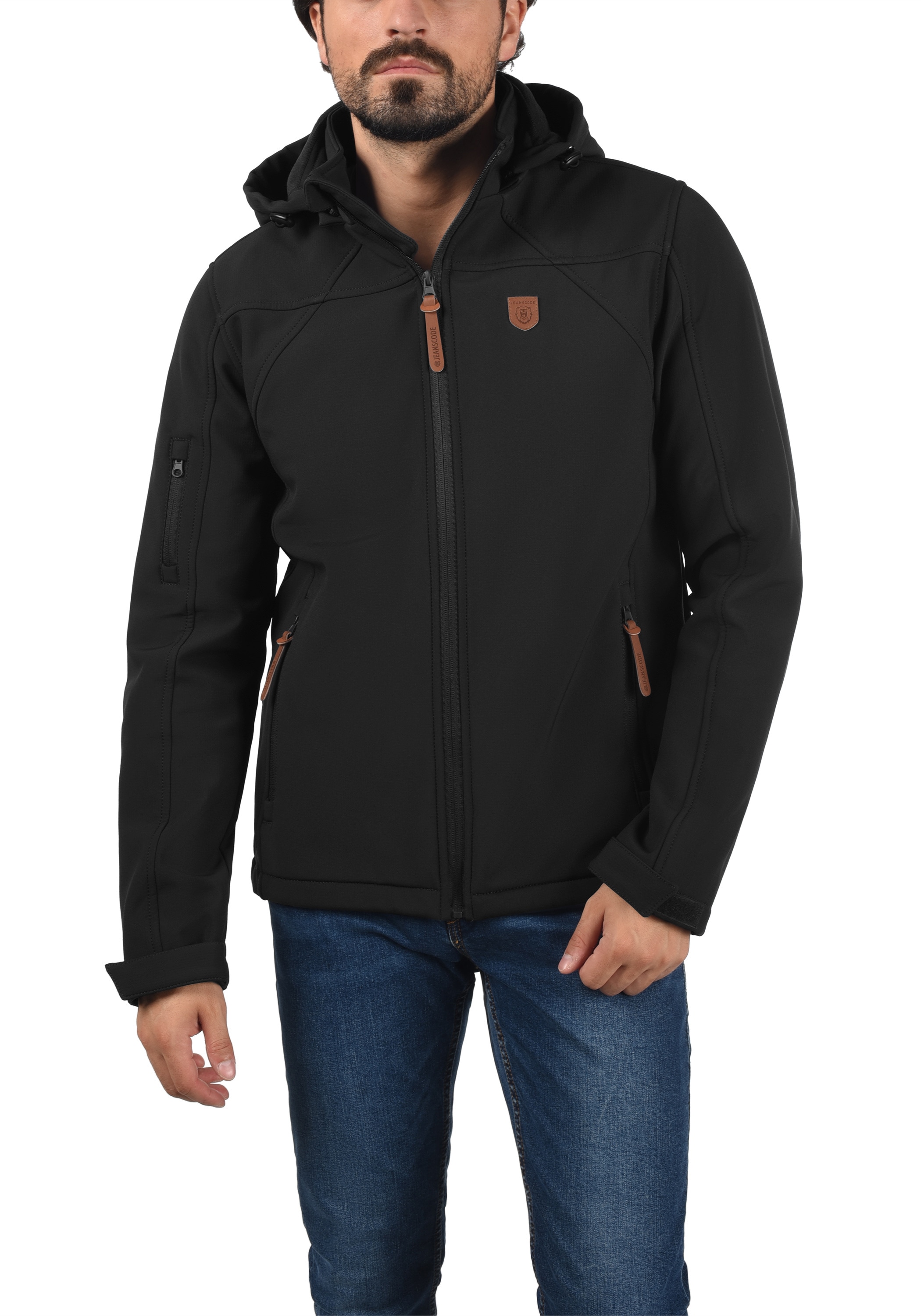 Indicode Softshelljacke »Softshelljacke IDJonas«, mit Kapuze