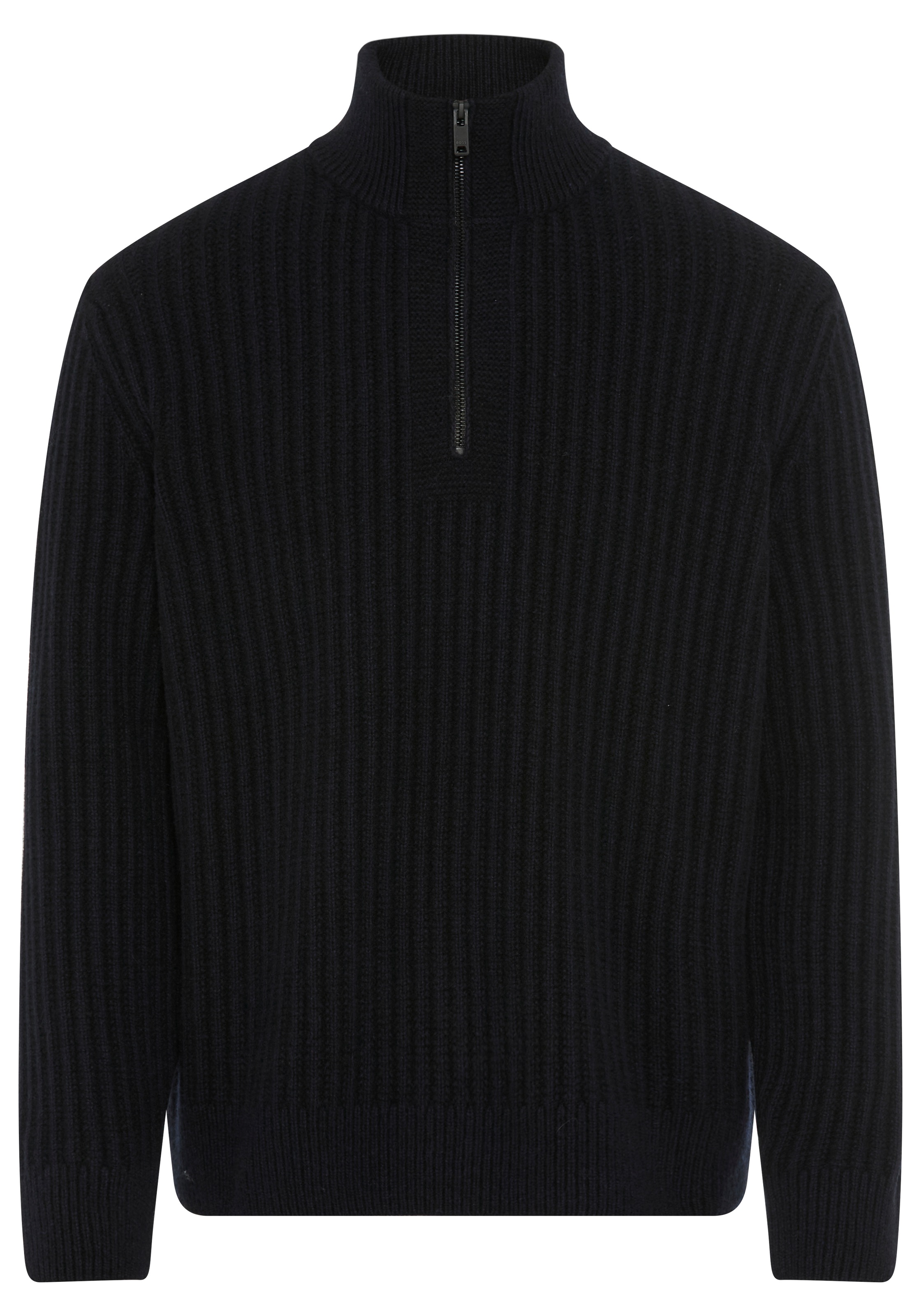 BOSS ORANGE Strickpullover "Kwinter" Troyer-Kragen, Rippstrick, relaxed fit günstig online kaufen