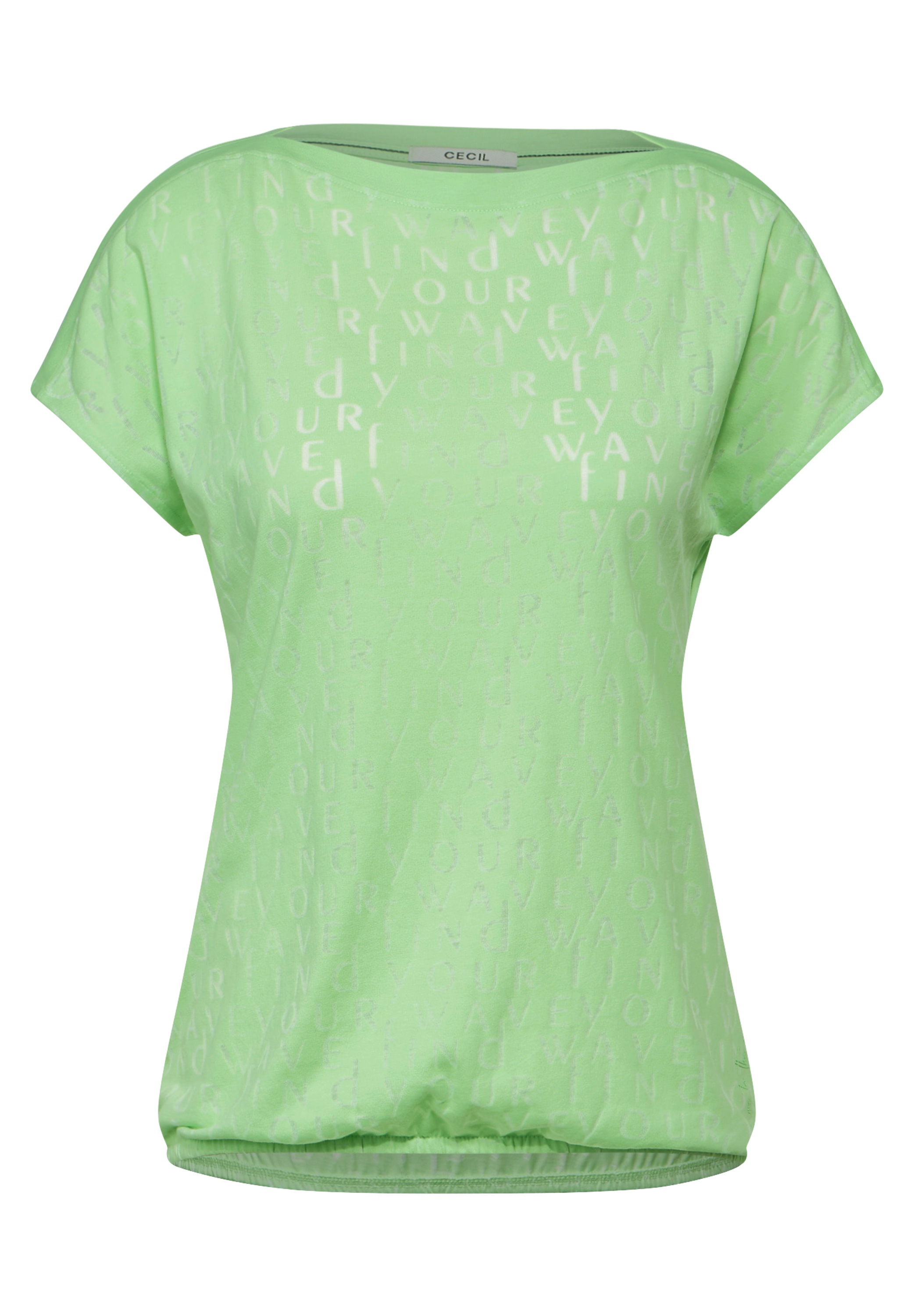 Cecil T-Shirt, mit U-Boot-Ausschnitt