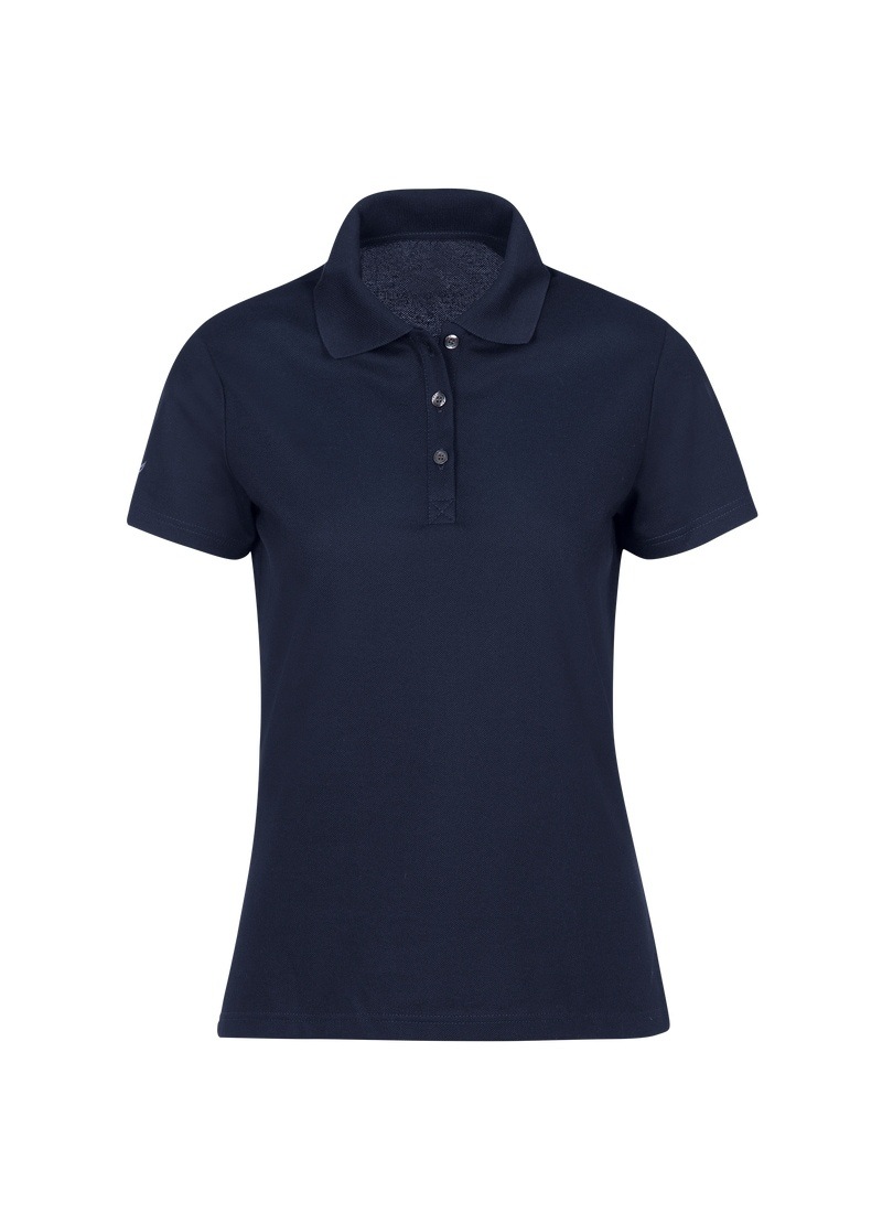 TRIGEMA Damen Poloshirt "TRIGEMA Poloshirt", blau, Basic, Gr. XXXL, 100% Baumwolle, Shirts