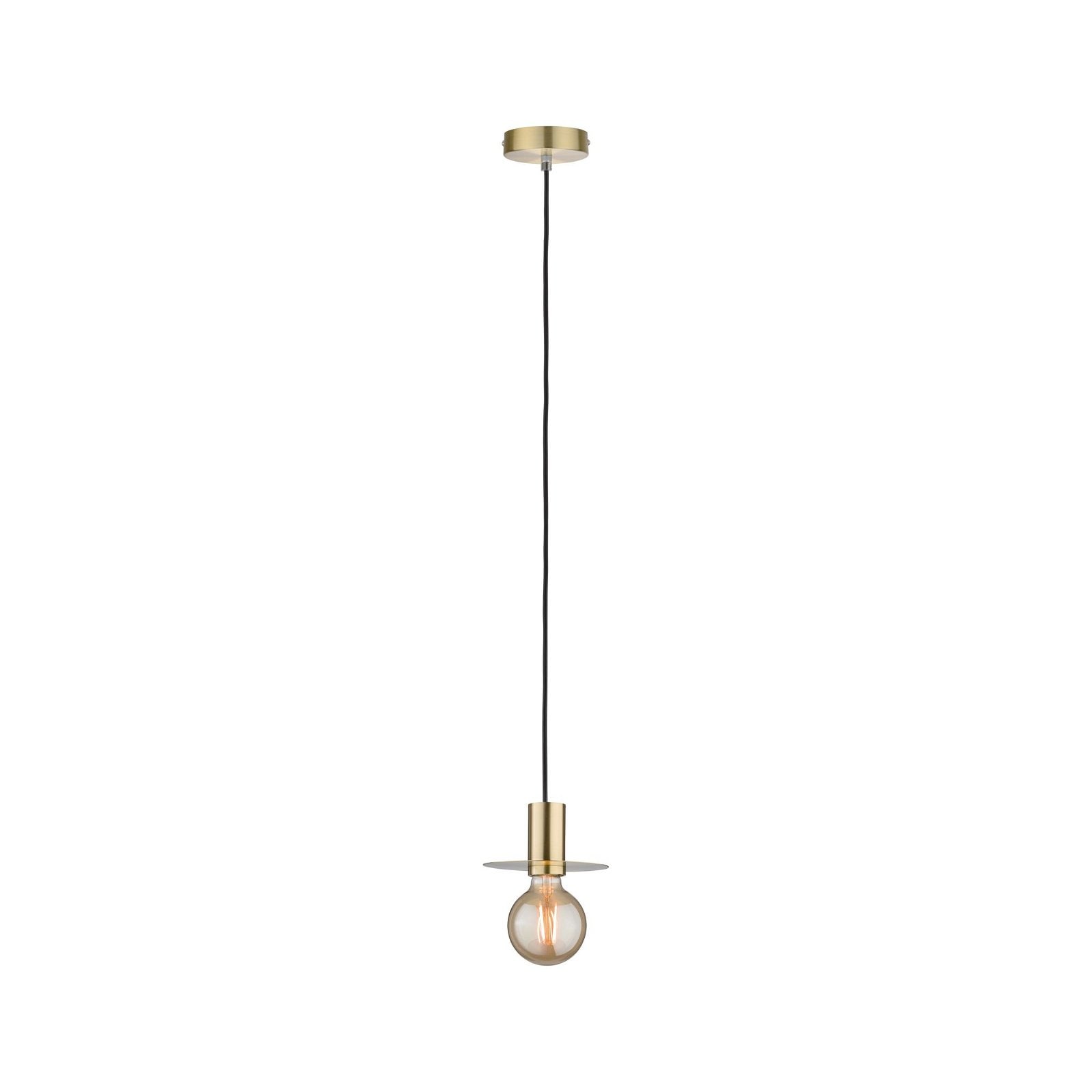 Paulmann Pendelleuchte »Neordic Stian max. 1x60W Messing gebürstet 230V Metall«, 1 flammig, Leuchtmittel E27 | ohne Leuchtmittel, E27
