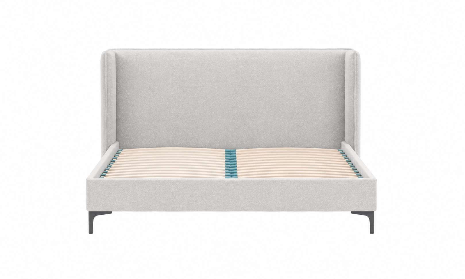 Home affaire Polsterbett »LYSEKIL Bettgestell mit Lattenrost, Breite 140/160/180/200cm, Chenille« Rahmenbett mit Kopfteil, ohne Matratze und Topper