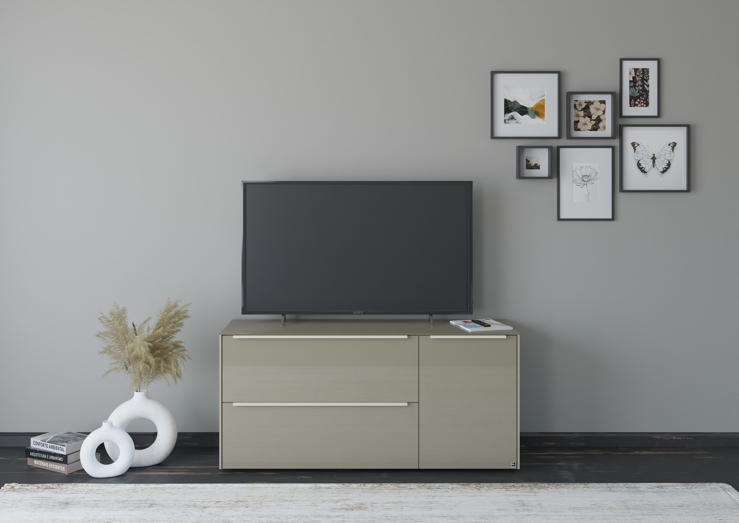 set one by Musterring Lowboard »Reno« 1 Stk. tlg. Mit Gleitern und in verschiedenen Farben erhältlich