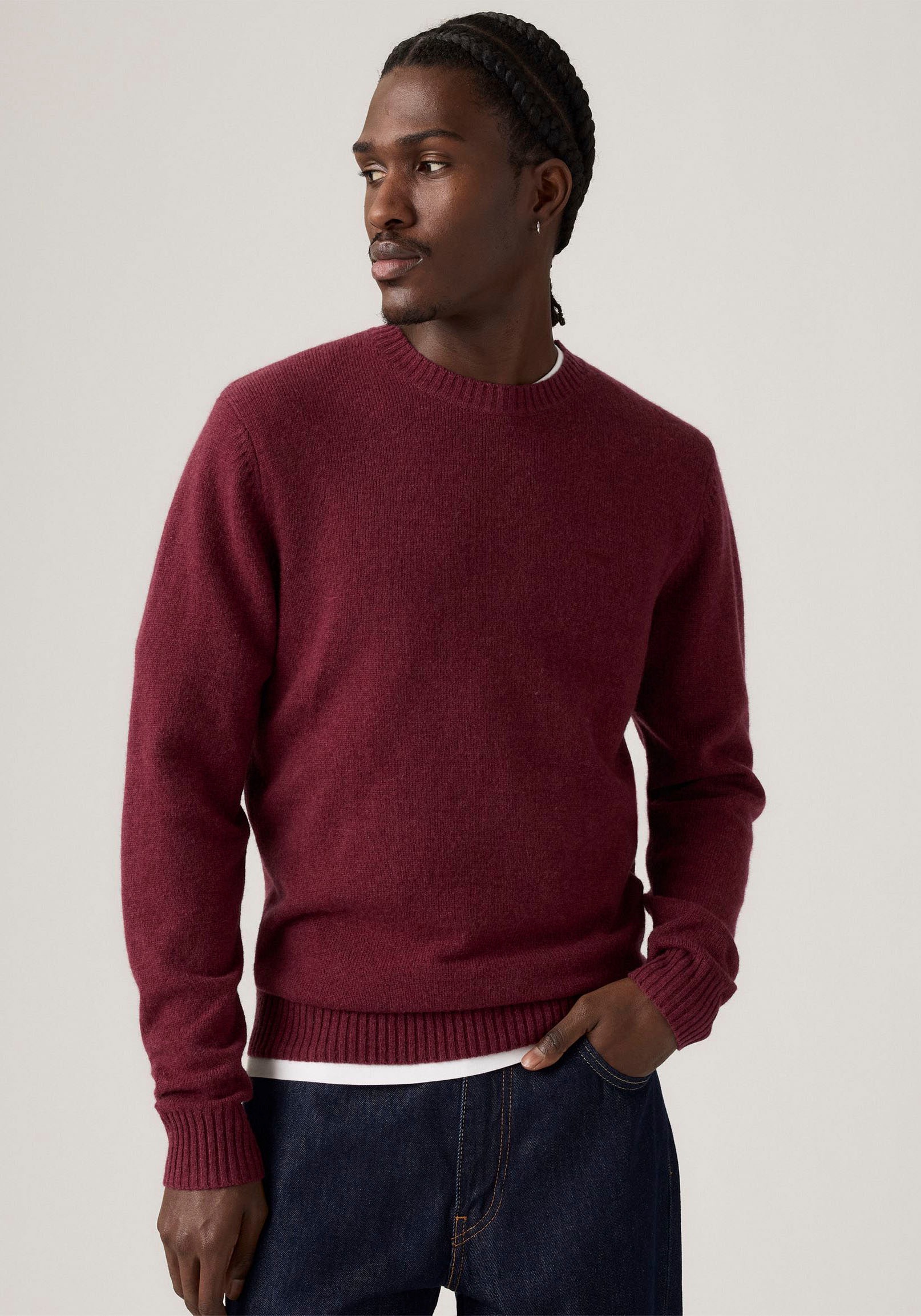 Levi's® Wollpullover »ORIGINAL HM SWEATER«, in klassischer Rundhalsform