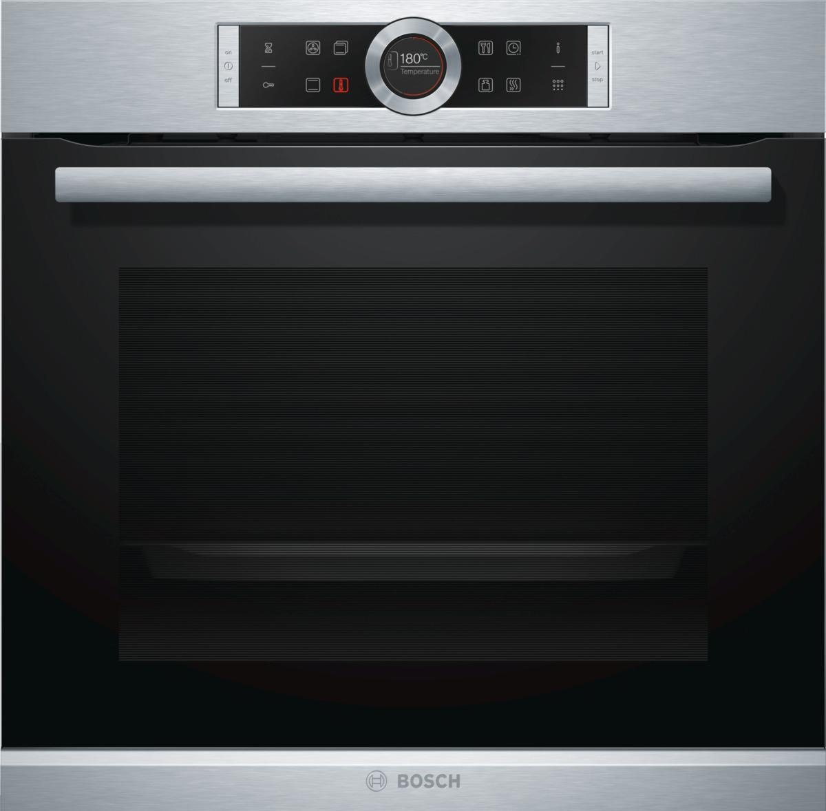 BOSCH Pyrolyse Backofen »HBG675BS1«, Serie 8, HBG675BS1, mit Teleskopauszug nachrüstbar, Pyrolyse-Selbstreinigung, mit AutoPilot