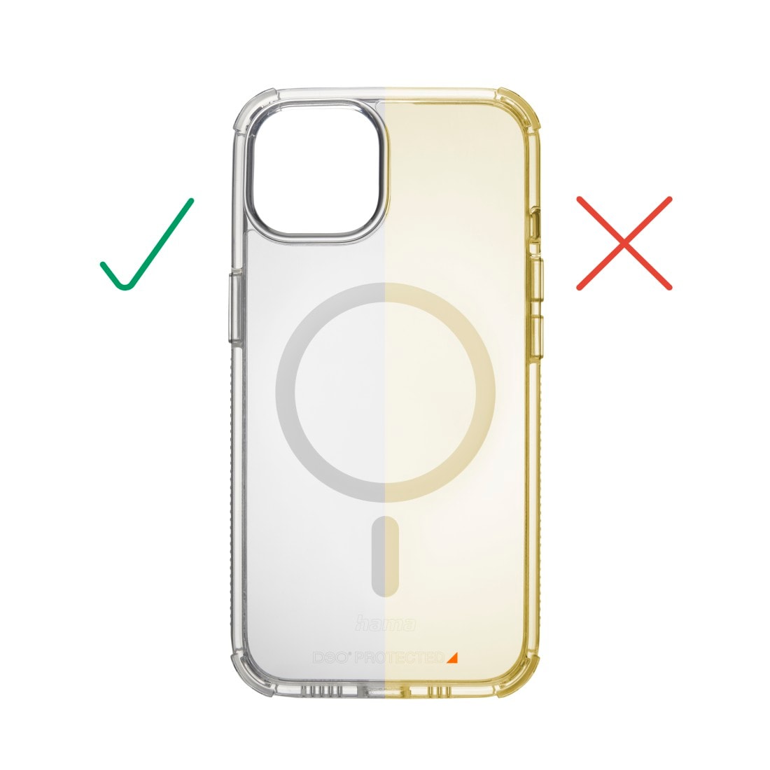 Hama Smartphone-Hülle »Handyhülle „Extreme Protect“ für iPhone 15 Plus (f. MagSafe, stoßfest)«, iPhone 15 Plus, D3O-lizenzierte Handyhülle