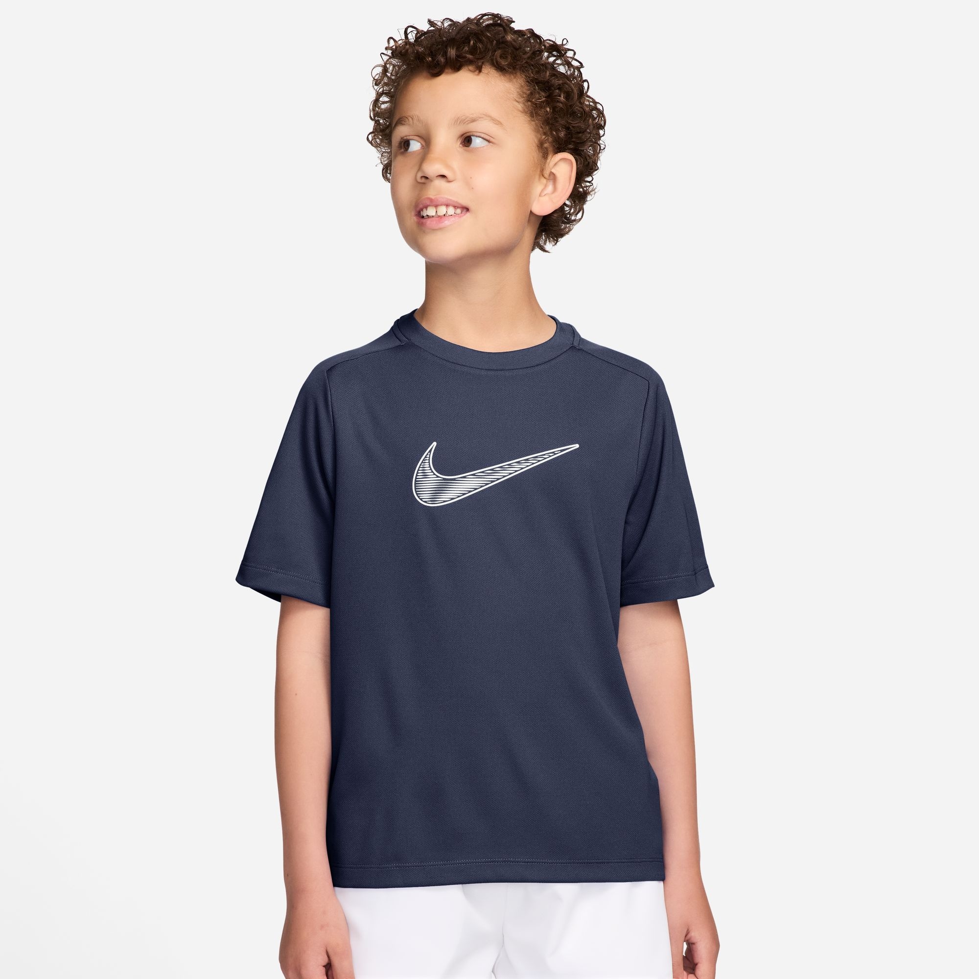 Nike T-Shirt »B NK DF MULTI SS TOP HBR« für Kinder, sportlicher Stil, Kurzarm, Rundhalsausschnitt