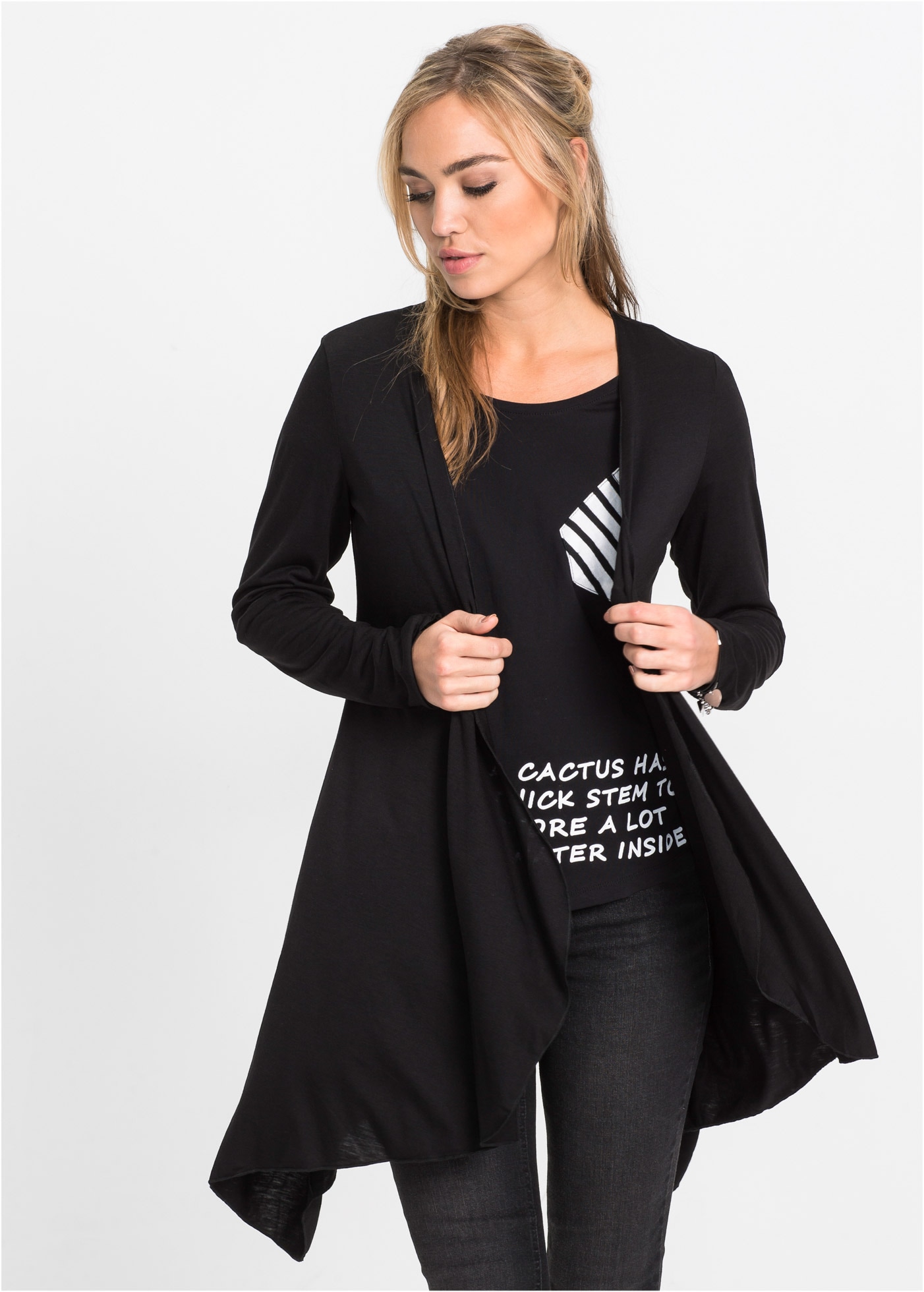 bonprix Shirtjacke "Shirtjacke aus Viskose-Mischung" bequeme Passform, Zipf günstig online kaufen