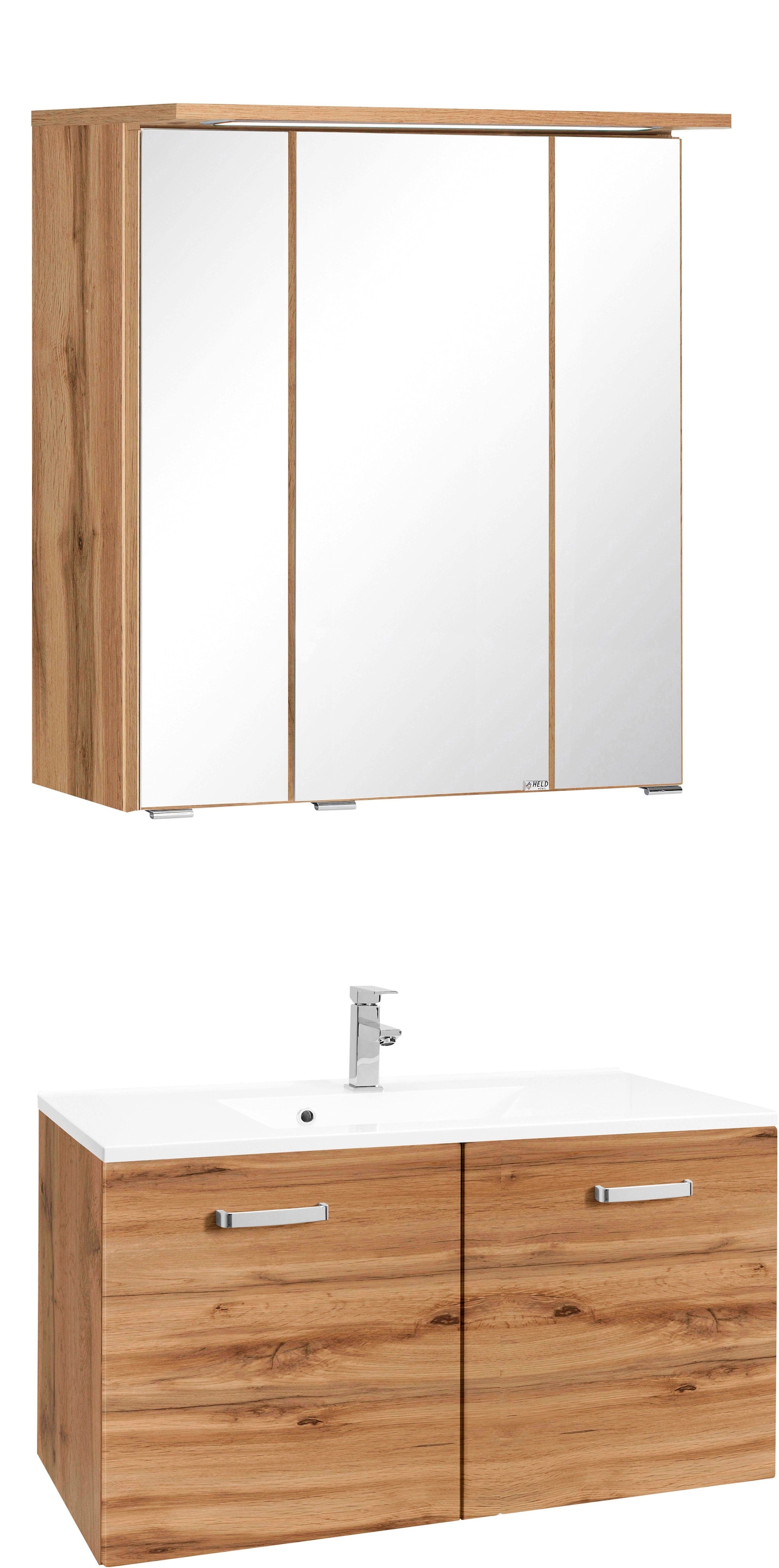 welltime Badmöbel-Set "Ravenna" 2 Stk. tlg. Breite 80 cm, Bad-Unterschrank günstig online kaufen