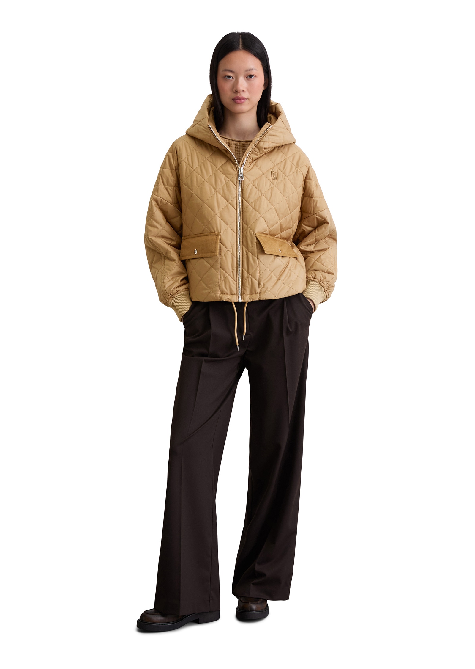 Marc O'Polo Outdoorjacke »aus recyceltem Polyester«, mit Kapuze