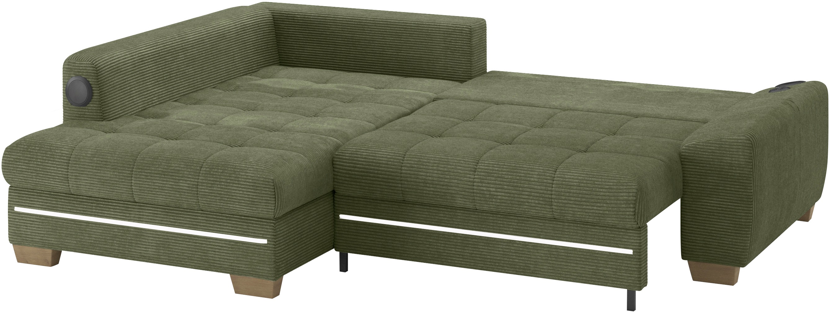 Thumbnail - Mr. Couch Ecksofa "Nikita II, L-Form", RGB-LED, Bluetooth-Soundsystem, wahlweise mit Bett, Bettkasten