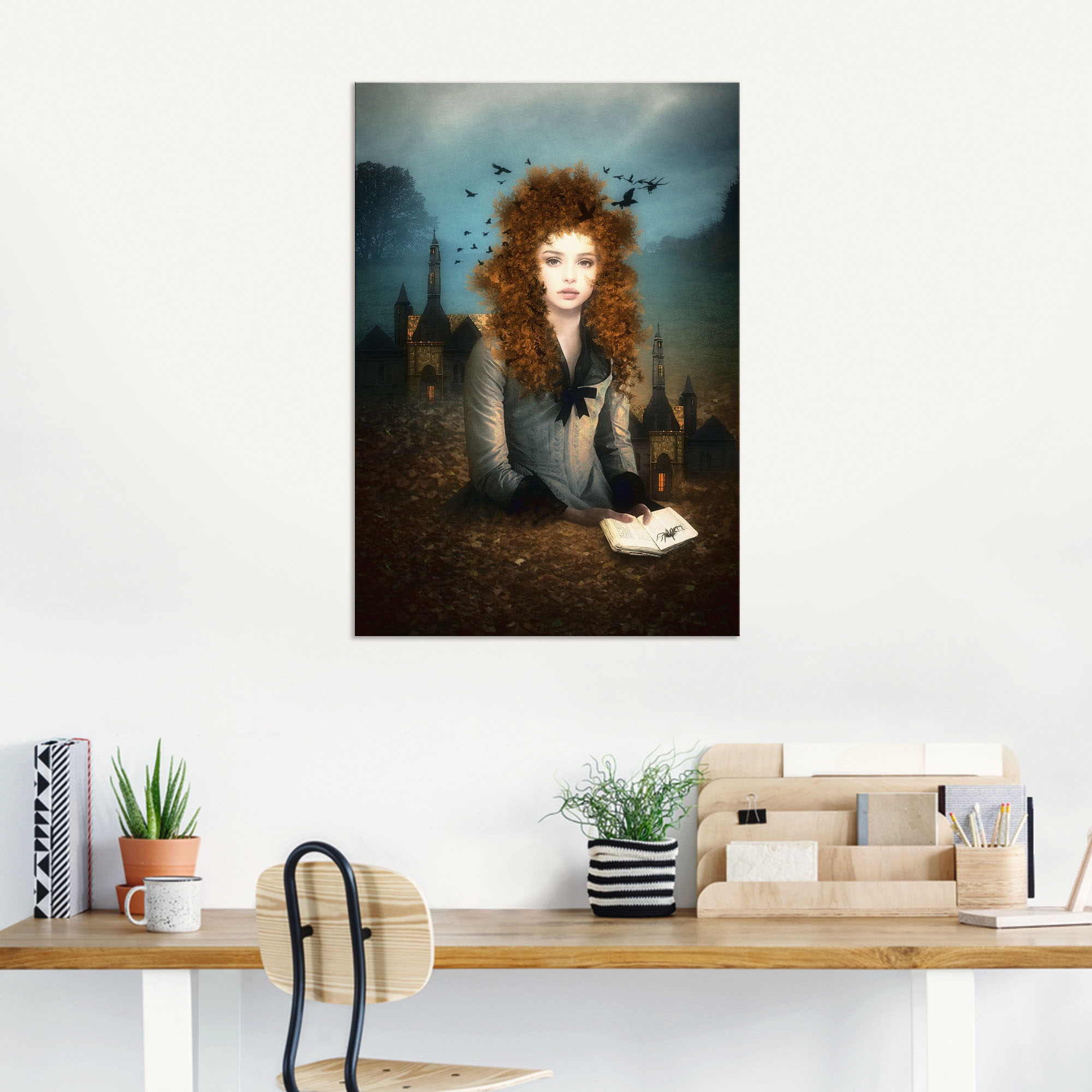 Artland Wandbild »Abendlektüre«, Dark Fantasy, (1 St.), als Alubild,  Leinwandbild, Wandaufkleber oder Poster in versch. Größen kaufen | BAUR