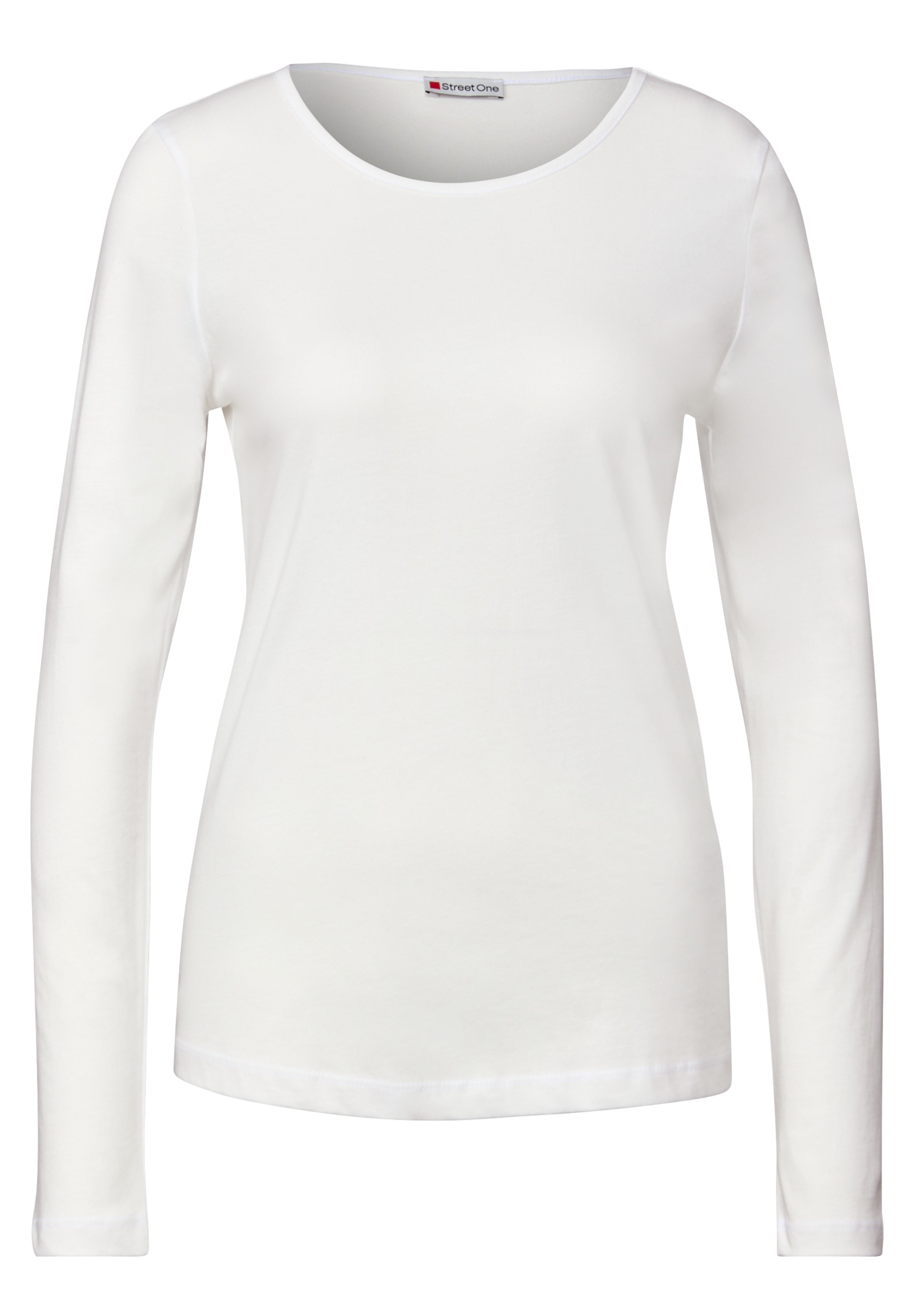 STREET ONE Langarmshirt aus reiner Baumwolle
