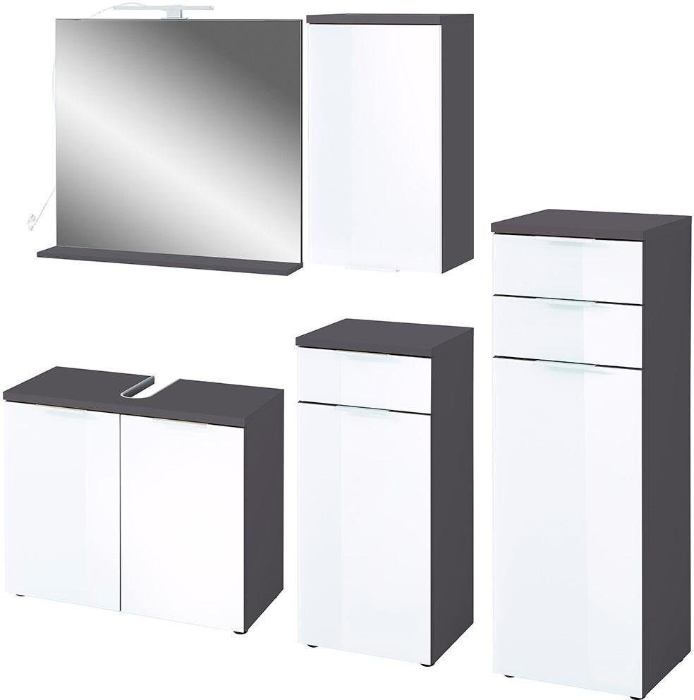 GERMANIA Badmöbel-Set Pescara, (Set, 5 St.)