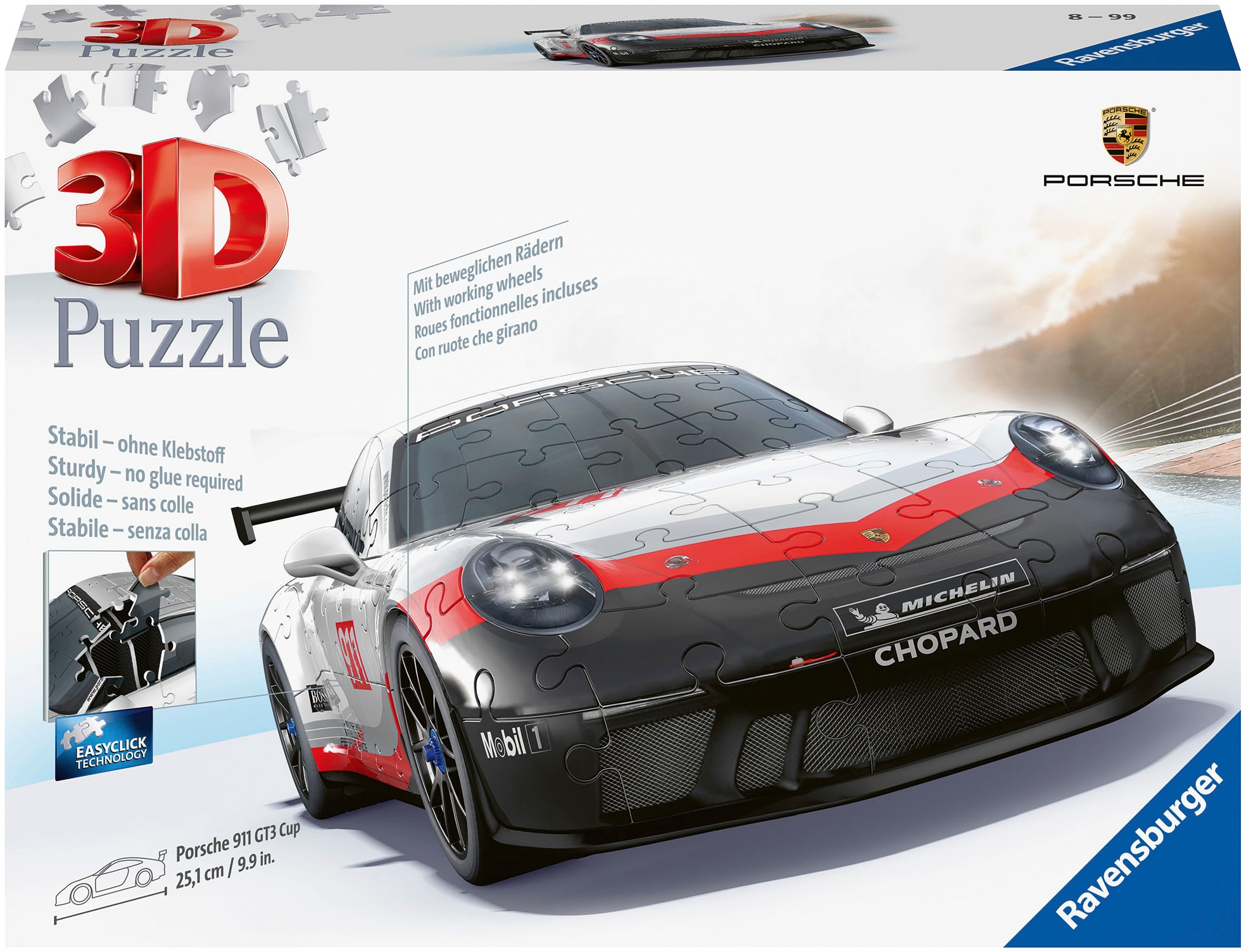 3D-Puzzle »Porsche 911 GT3 Cup«, Made in Europe; FSC®- schützt Wald - weltweit
