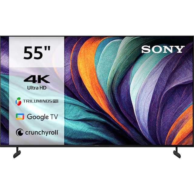 Sony LED-Fernseher »KD-55X80L«, 139 cm/55 Zoll, 4K Ultra HD, Google TV-Smart -TV, HDR, X1-Prozessor, Sprachsuche, BRAVIA Core ECOPACK | BAUR