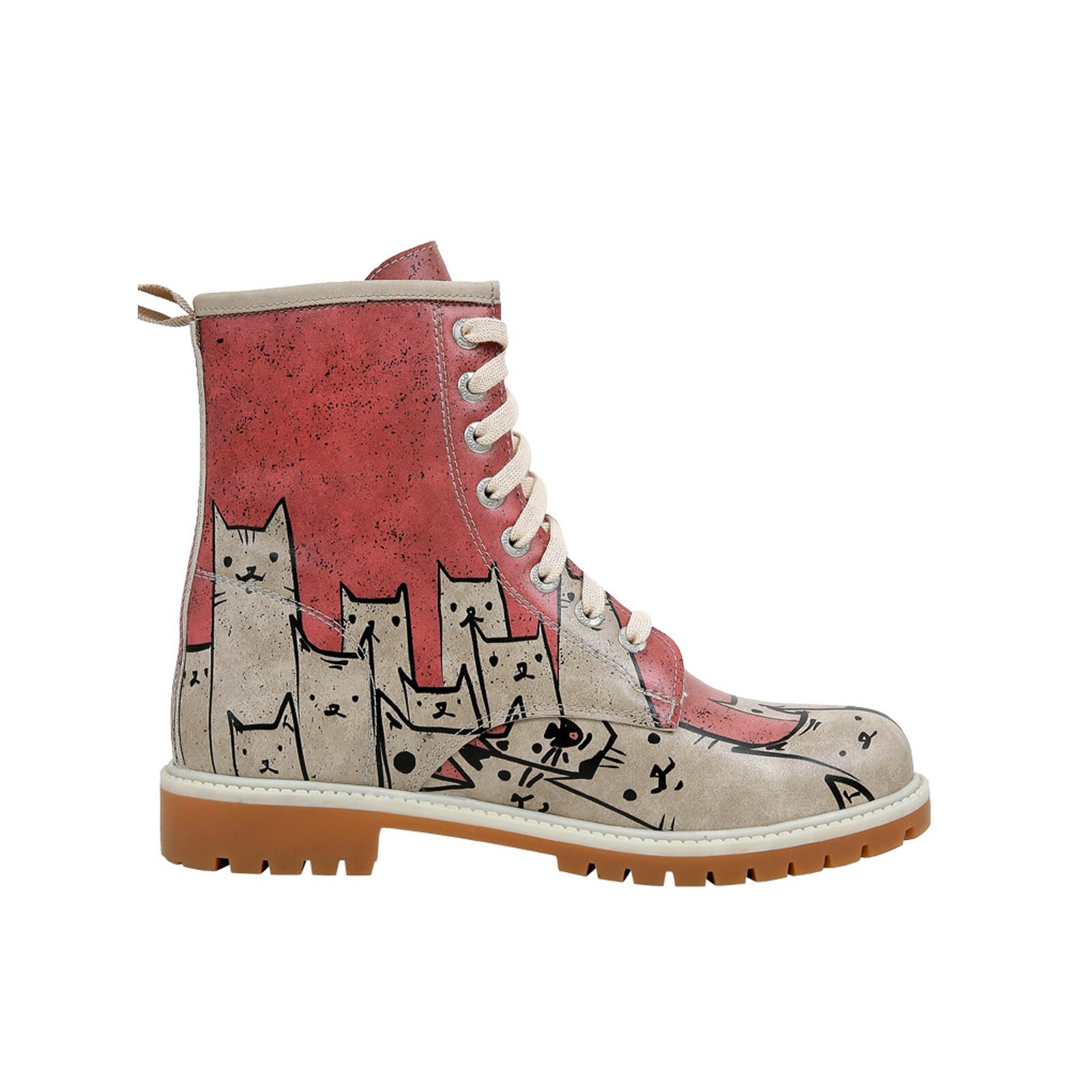 DOGO Schnürboots »Longe Boots Schnürstiefel Bad Cats Mad Cats Damen Stiefeletten«  Handgefertigt
