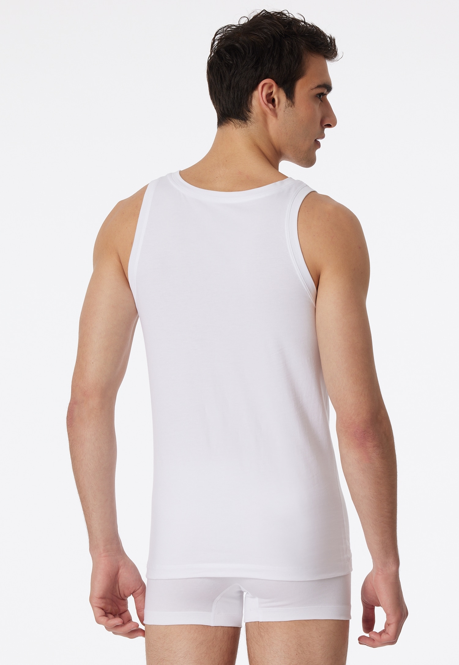 Schiesser Unterhemd »Long Life Rib« mit Rundhalsausschnitt, Cotton-Mix