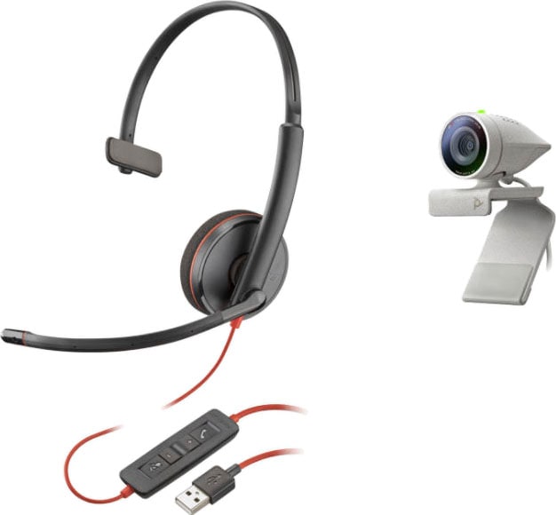 Poly Webcam »Studio P5 USB HD«, Full HD, Bundle mit Blackwire C3210