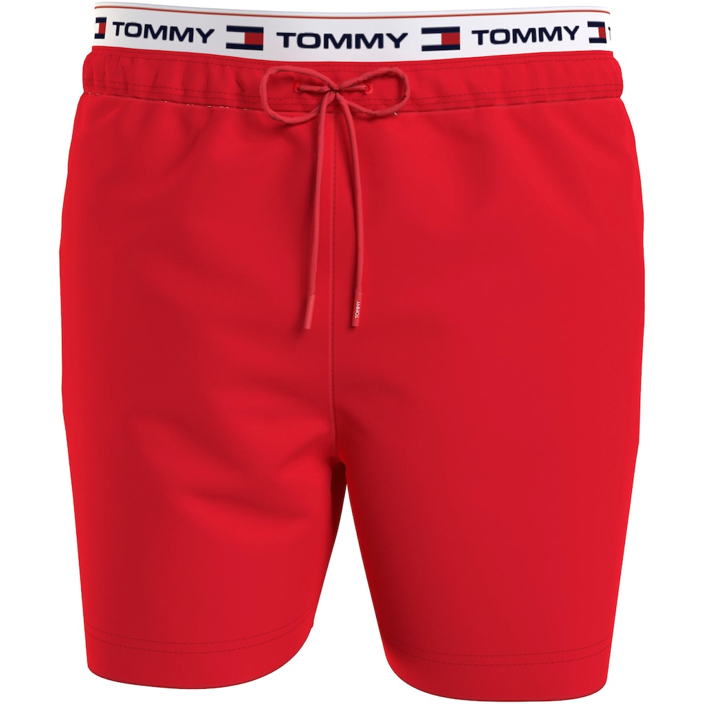 Tommy Hilfiger Swimwear Badeshorts »DW MEDIUM DRAWSTRING«, mit Logoschriftzügen rundum