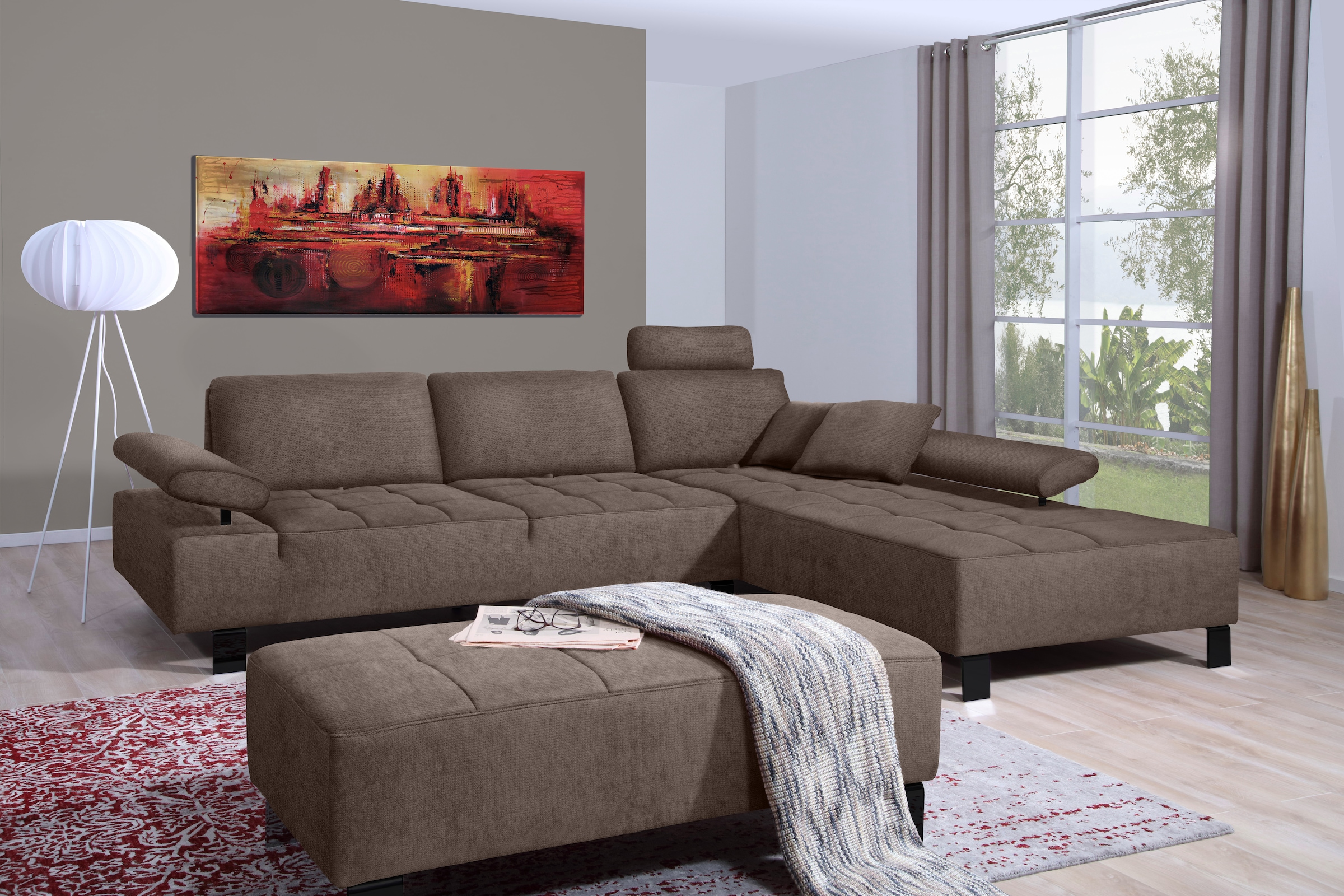 alina Ecksofa »Royce«, inklusive Sitztiefenverstellung, 270 cm breit