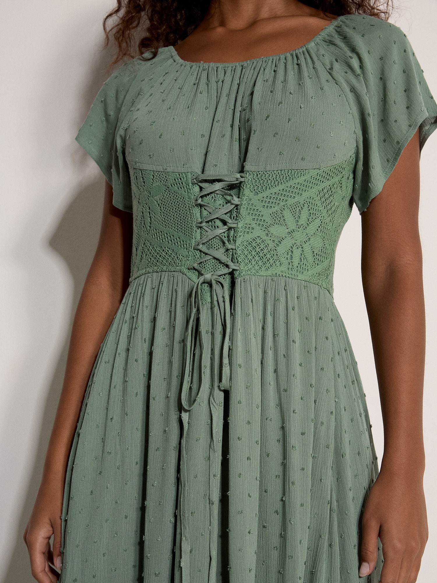 Apricot Maxikleid »Korsett-Maxikleid« mit Spitzendetails