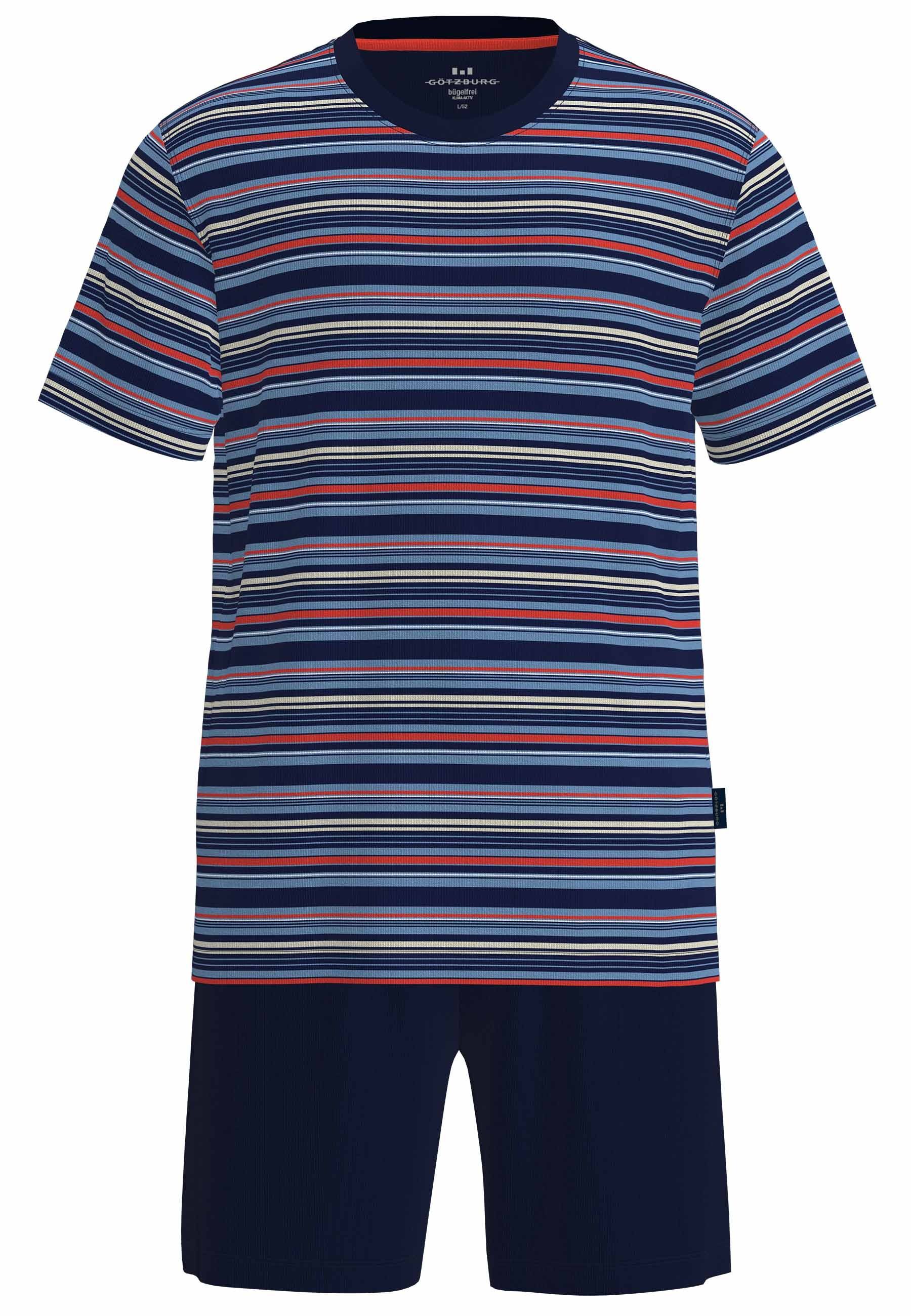 GÖTZBURG Shorty "Glasgow" gestreift, kurz, Rundhalsausschnitt, mit Gesäßtas günstig online kaufen