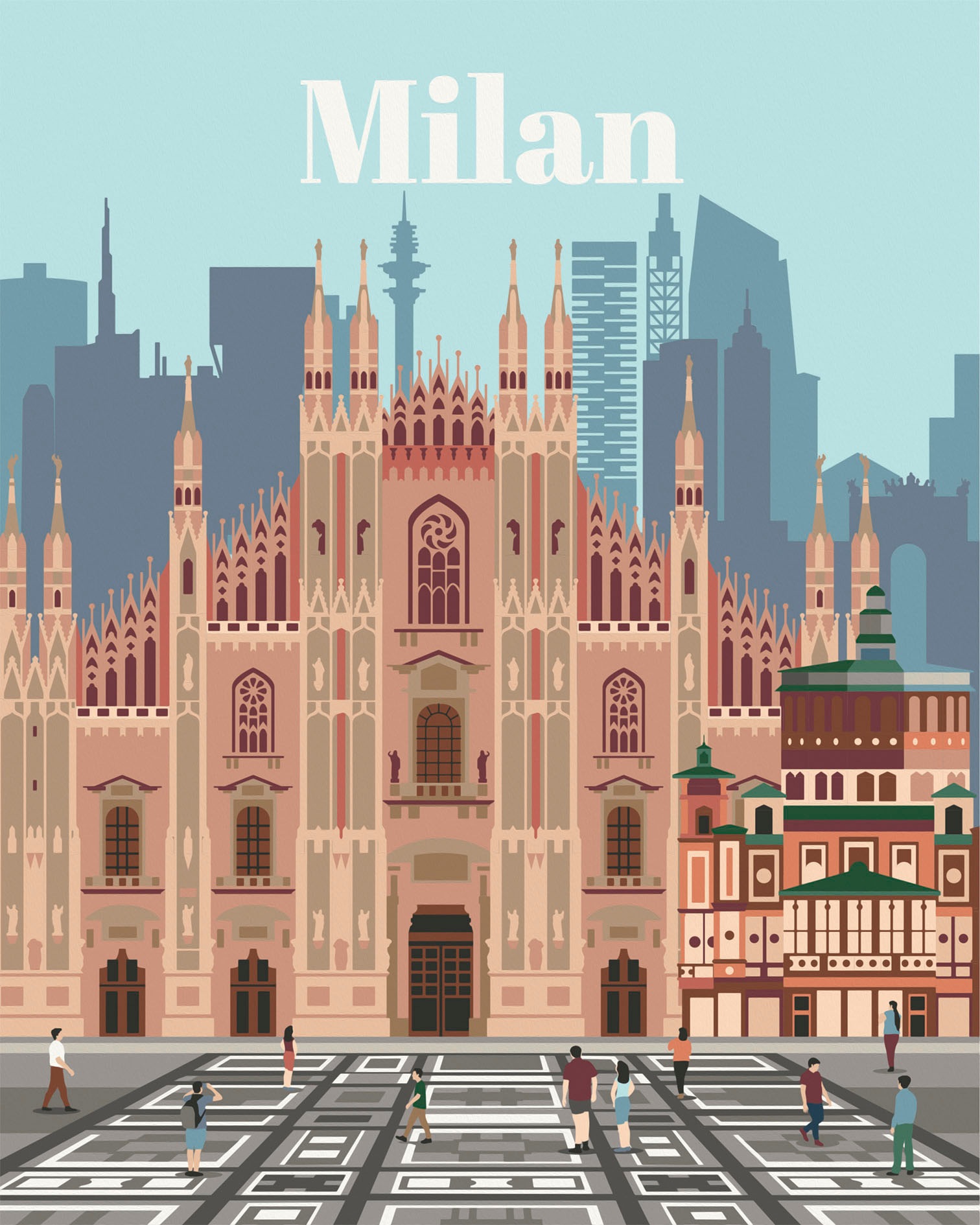 Ravensburger Malen nach Zahlen »CreArt, Colorful Milan« Made in Europe