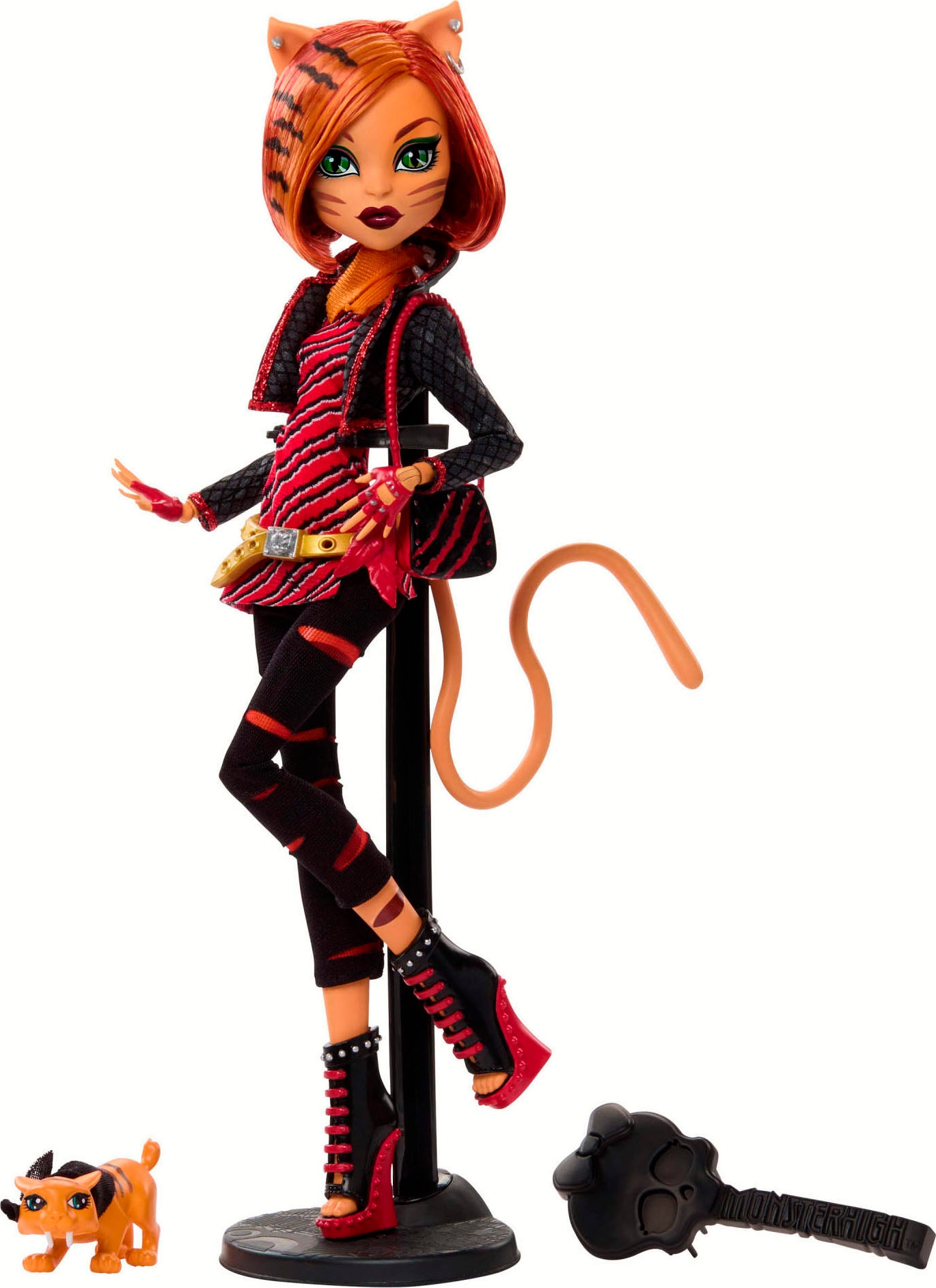 MonsterHigh™ Anziehpuppe »Reproduktion der ursprünglichen Toralei-Puppe«, mit Tagebuch, Puppenständer und Haustier