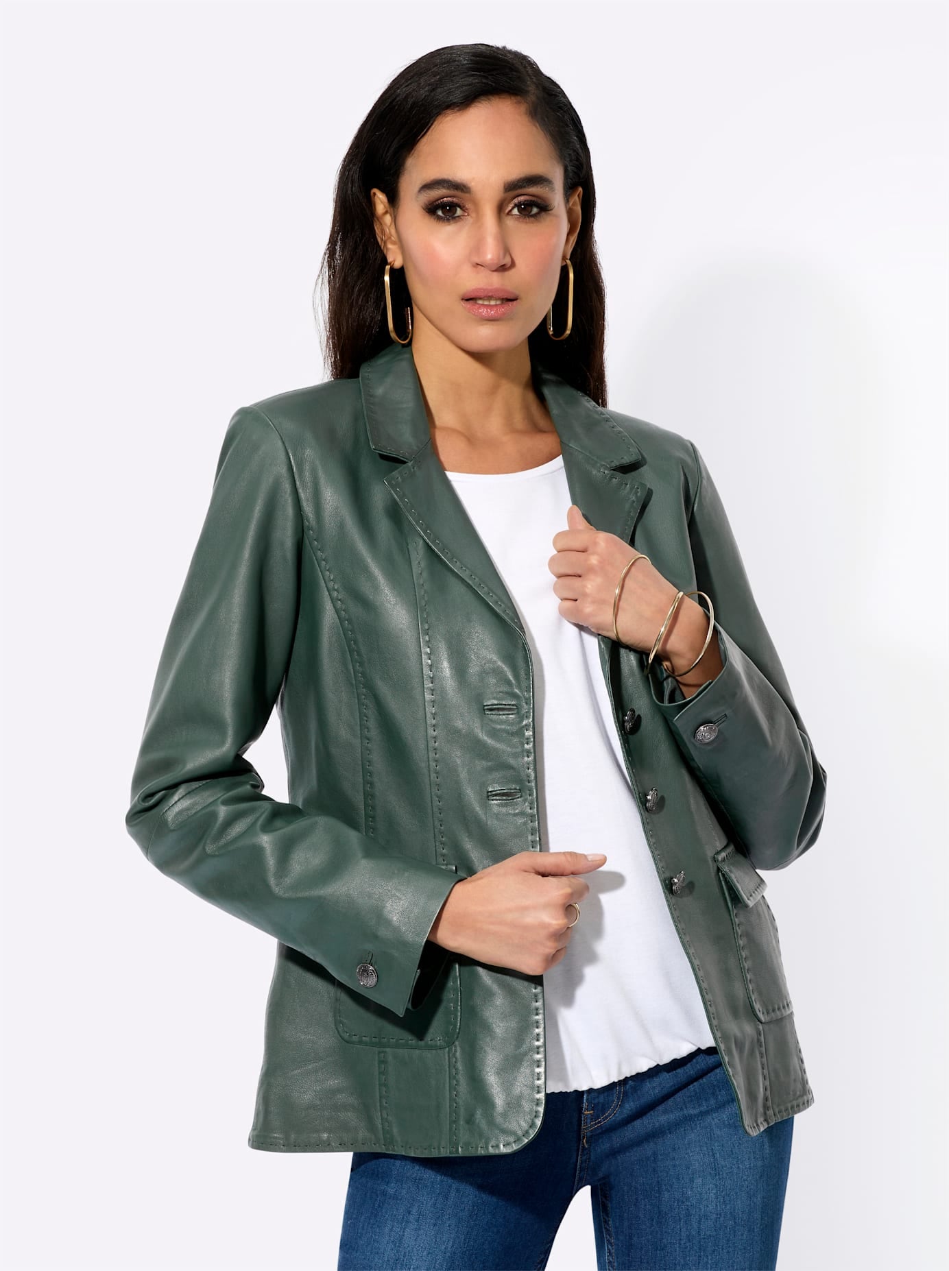 Mainpol Lederblazer »Lammnappa-Lederblazer«