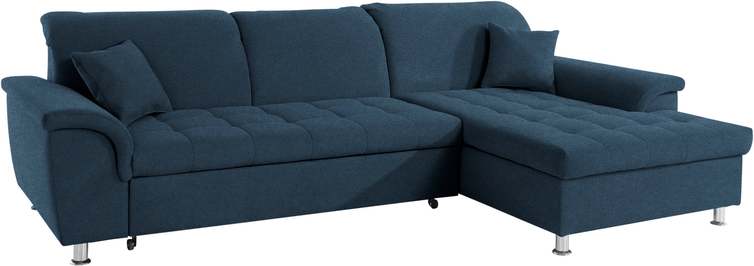 DOMO collection Ecksofa "Franzi, zeitlos und elegant, moderne Sitzheftung, günstig online kaufen