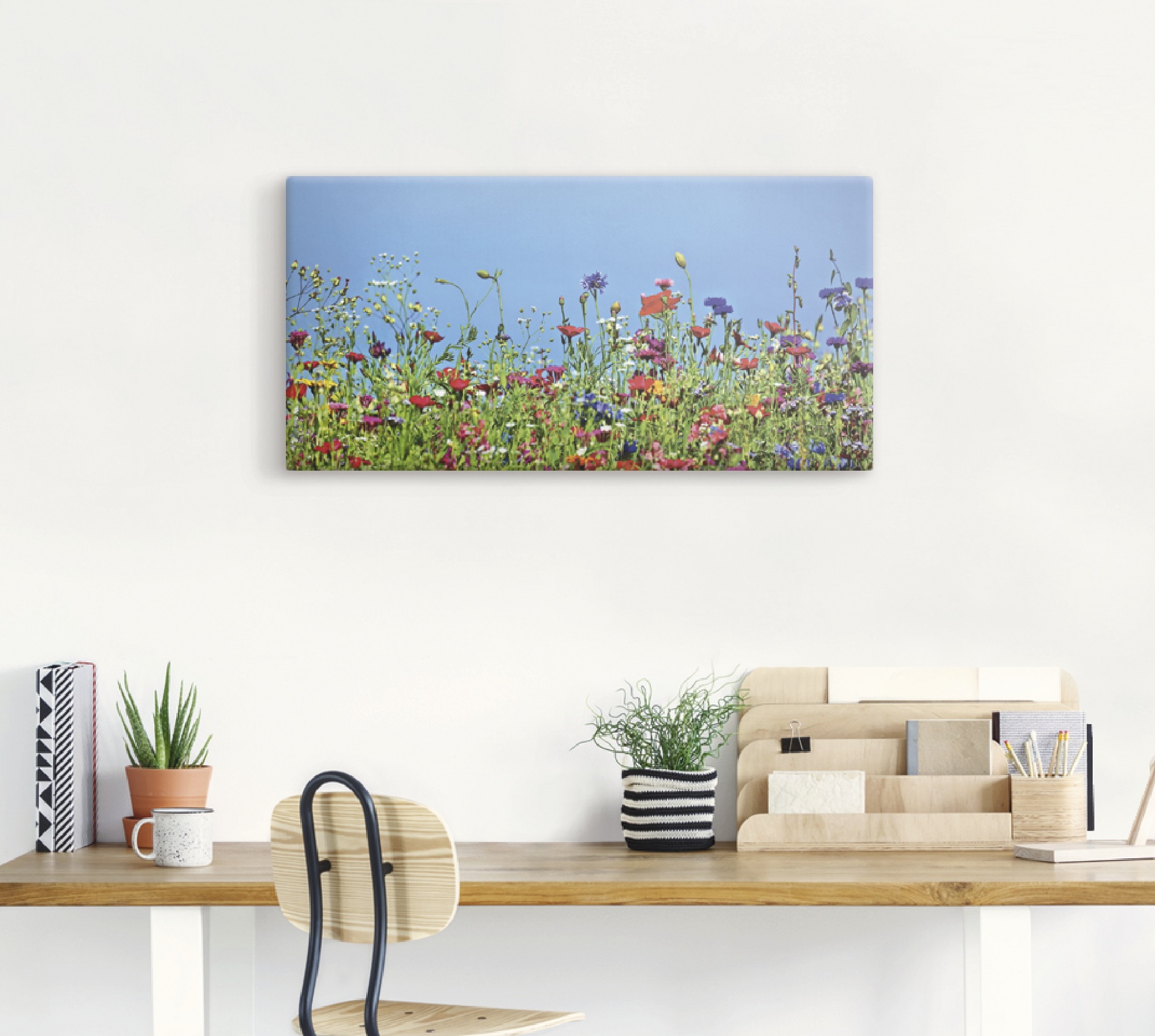 Artland Leinwandbild "Blumenwiese II" Blumenwiese 1 Stk. tlg. auf Holzrahme günstig online kaufen