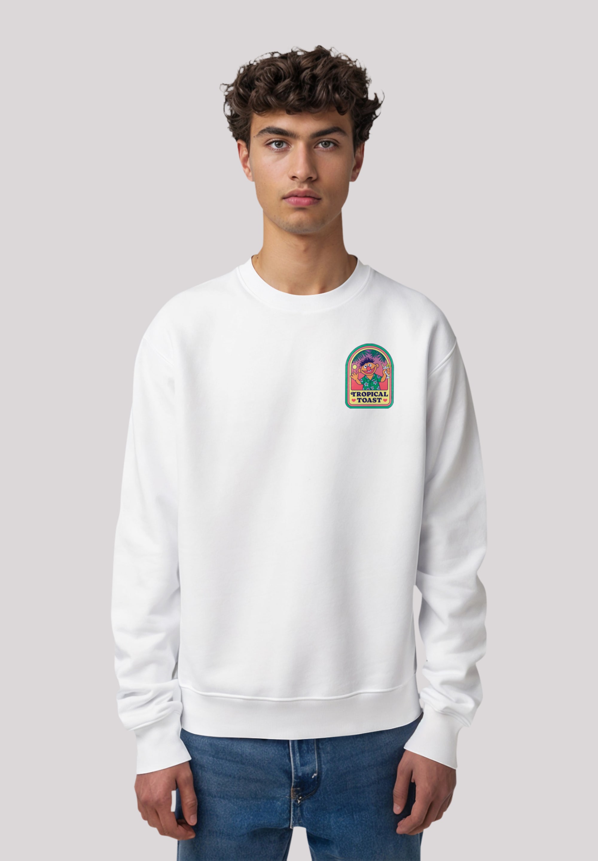 F4NT4STIC Sweatshirt "Sesamstraße Ernie Trobical Toast", Premium Qualität günstig online kaufen