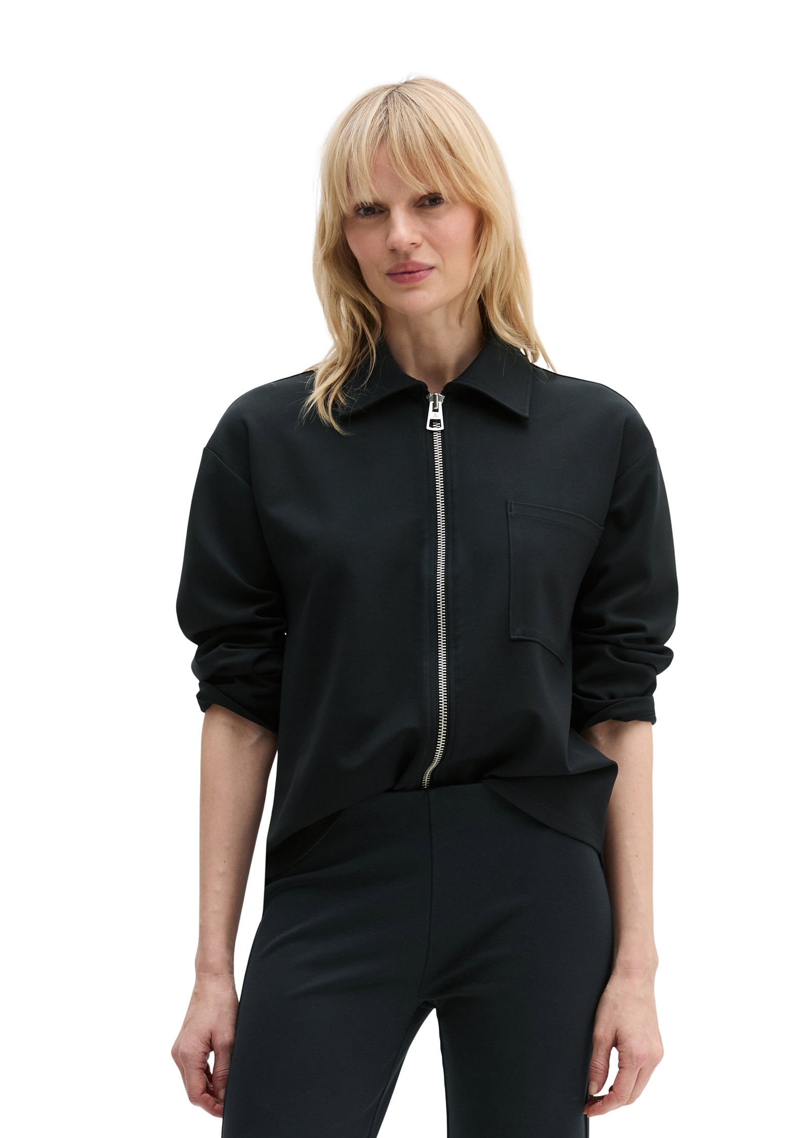 Marc OPolo Sweatjacke "aus Punto di Roma-Jersey" günstig online kaufen