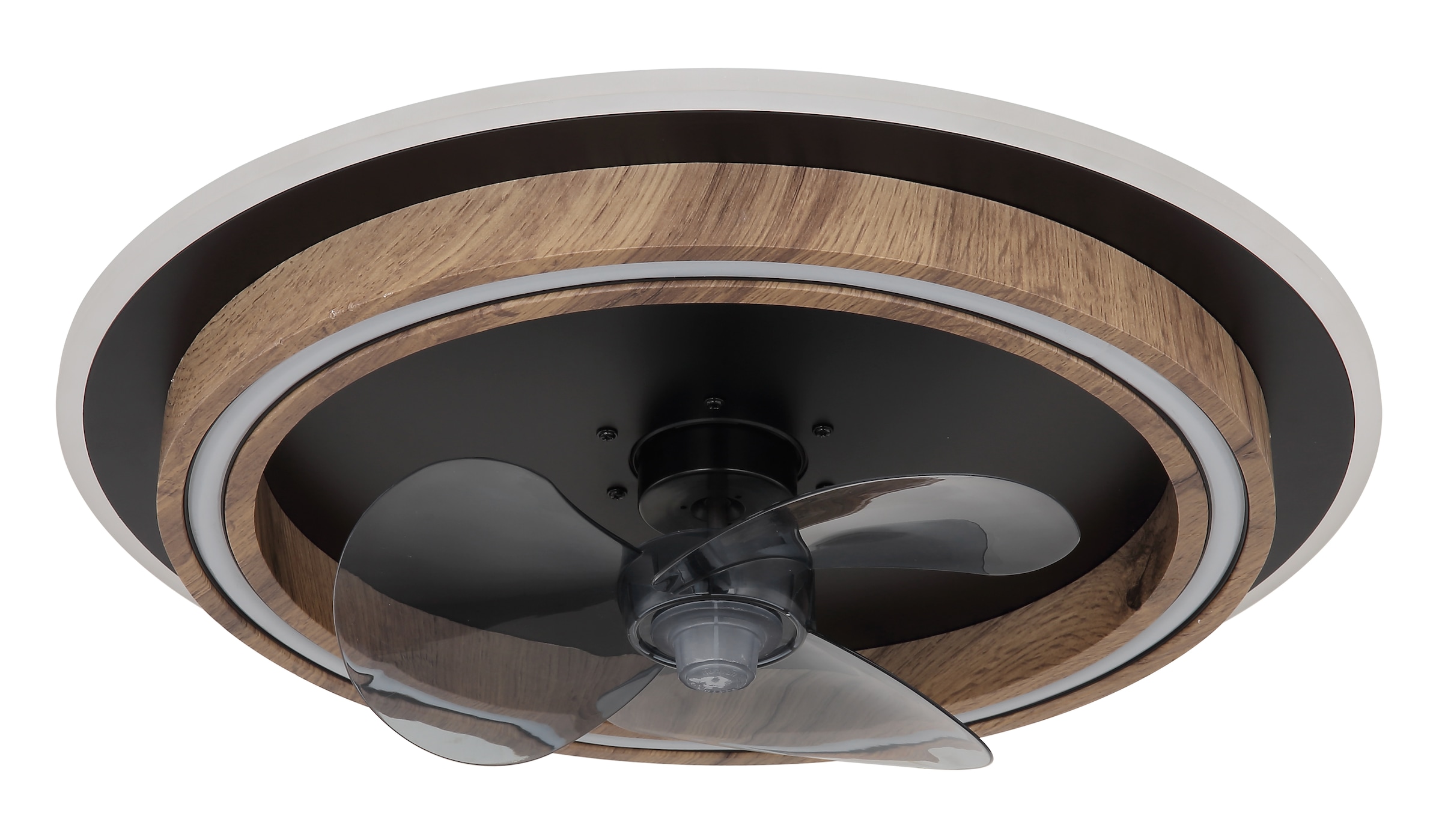 GLOBO LIGHTING Deckenleuchte »BOZAN«, Leuchtmittel LED-Modul | LED fest integriert, Deckenventilator, Deckenlampe, moderner Ventilator, Holz Optik
