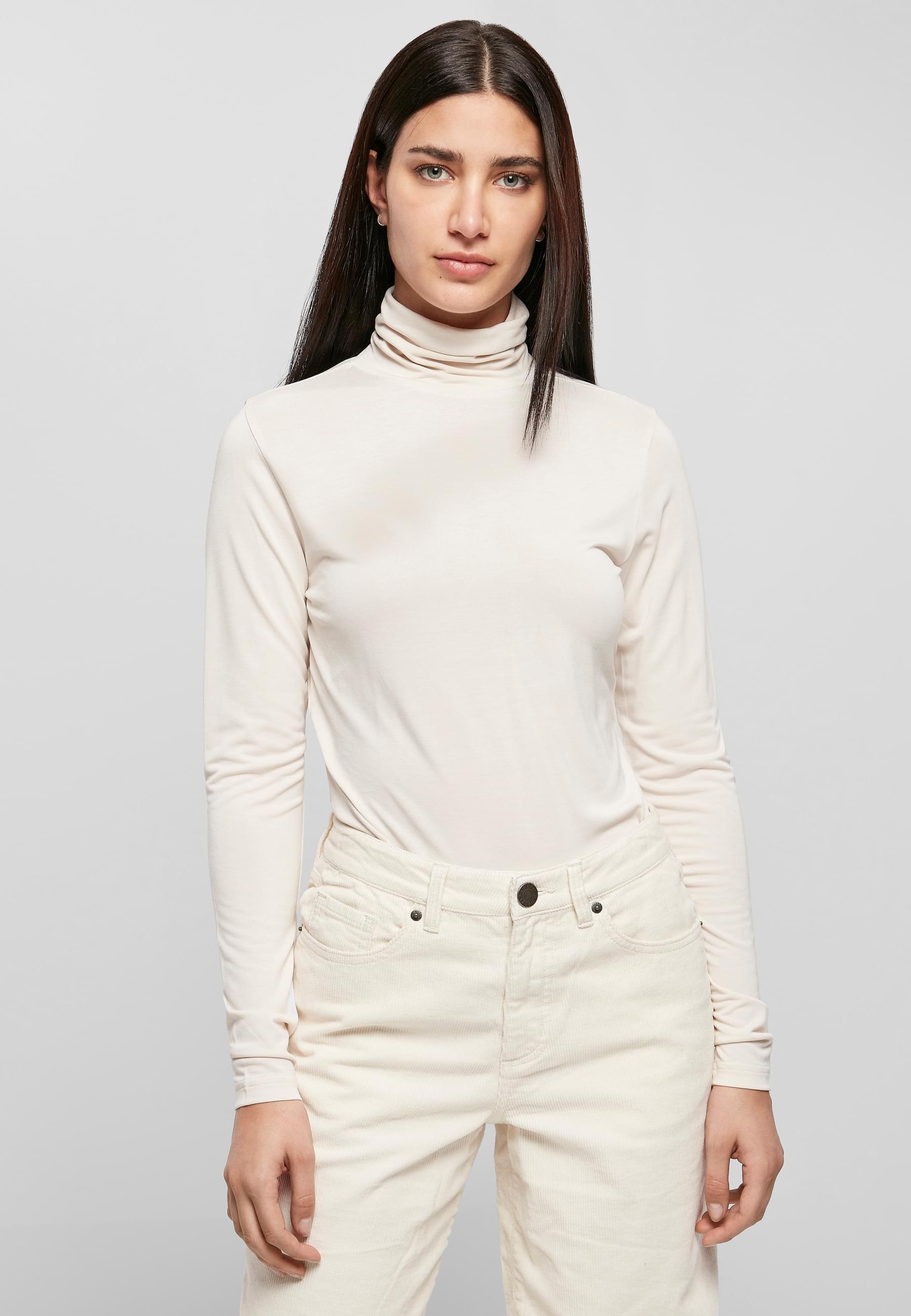 URBAN CLASSICS Langarmshirt »Urban Classics Damen Ladies Modal Turtleneck Longsleeve«